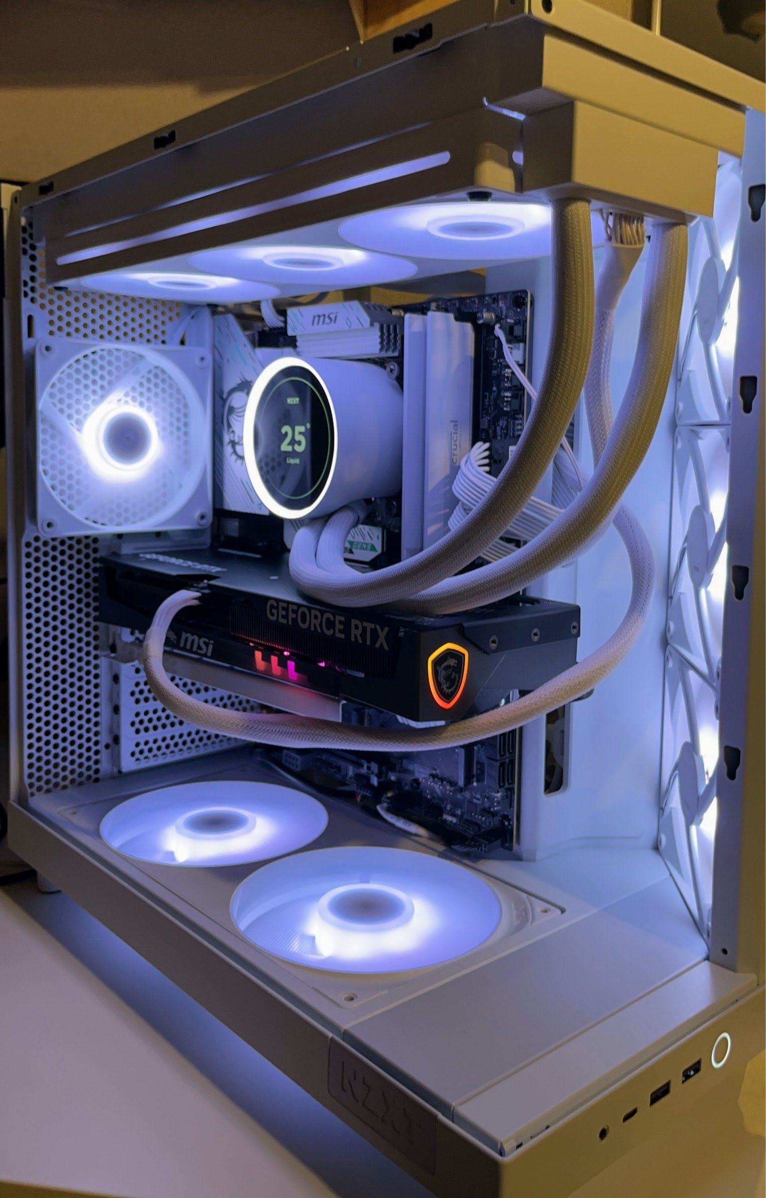 初めてのホワイト自作PC｜NZXT H6 FlowとMSIで組む高冷却ゲーミングPC