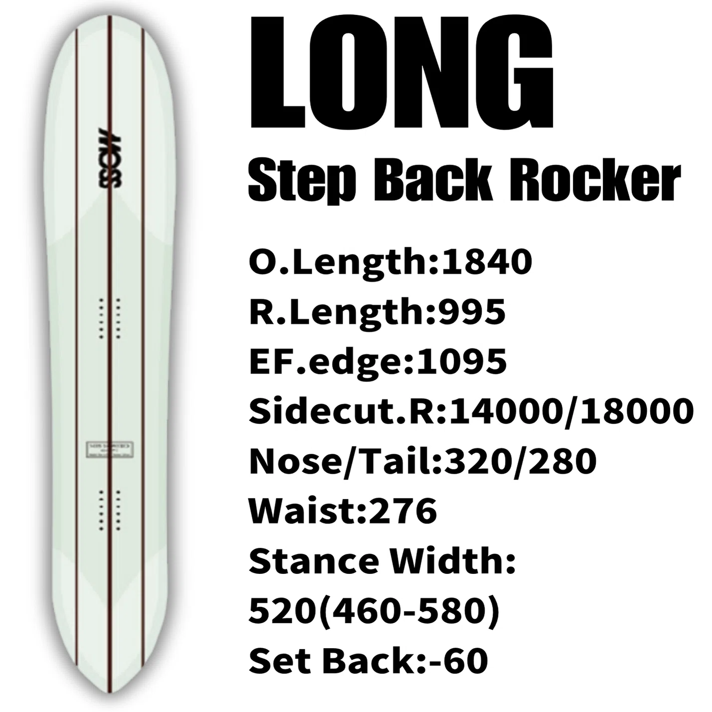 スノーサーフィンの意地】MOSS snowstick「LONG」ボード解説