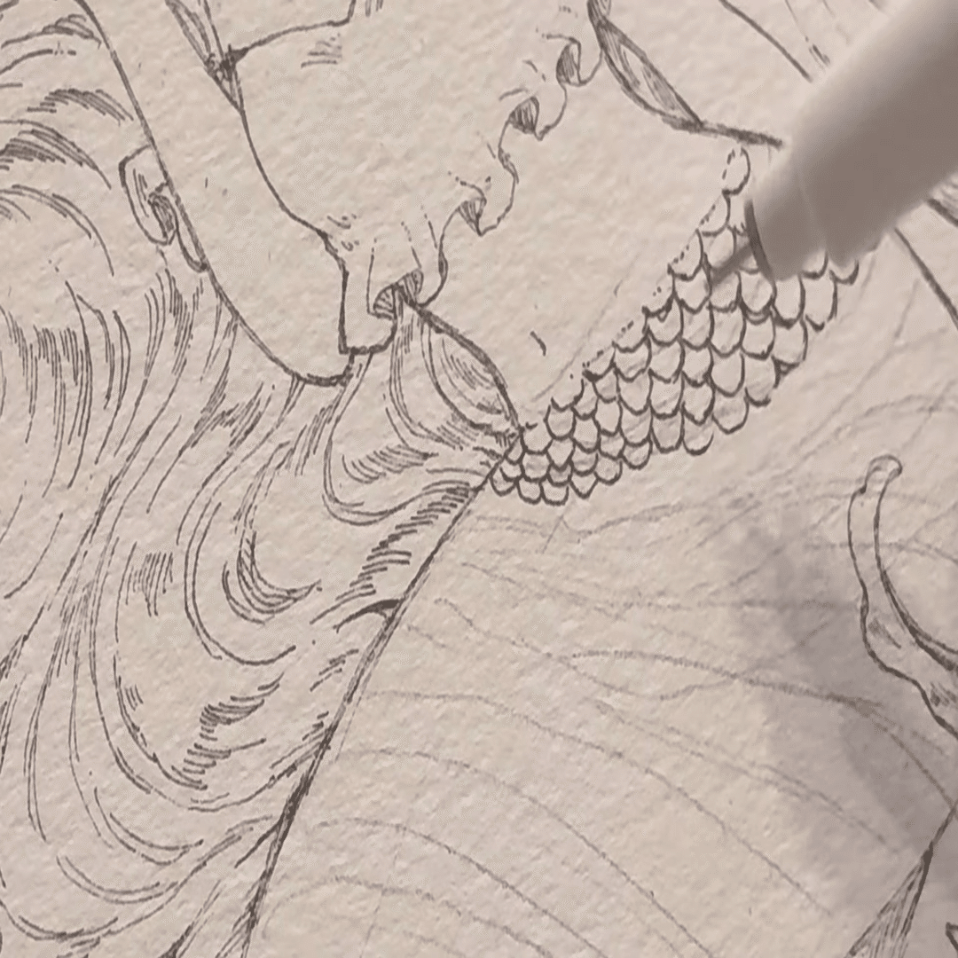 透明水彩】マーメイド制作メイキング＆イベント振り返り/横浜