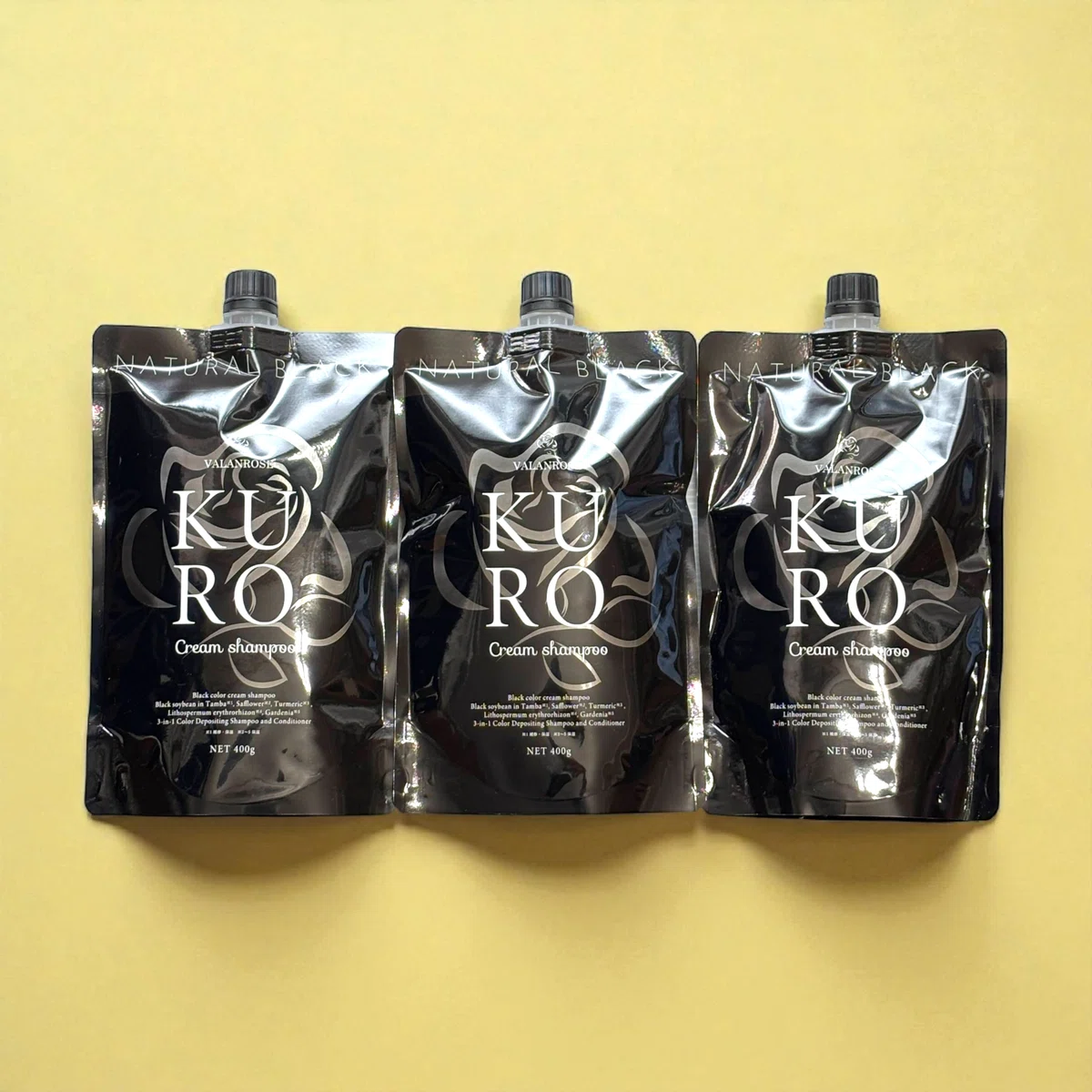 Purchase Record] We received 3 bottles of KURO Cream Shampoo 400g