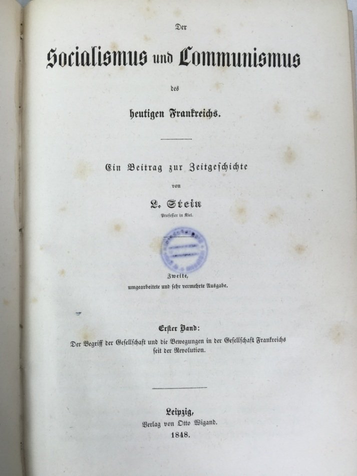 ドイツ語圏に初めて社会主義と共産主義を紹介した書籍｜極東書店