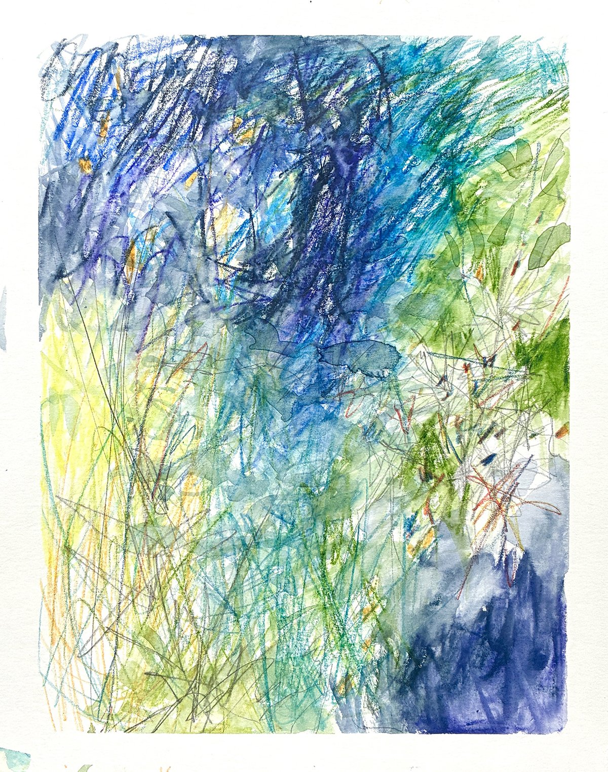 自由に描く•5〜紙いっぱいを、線で満たす〜｜きのした | 抽象画