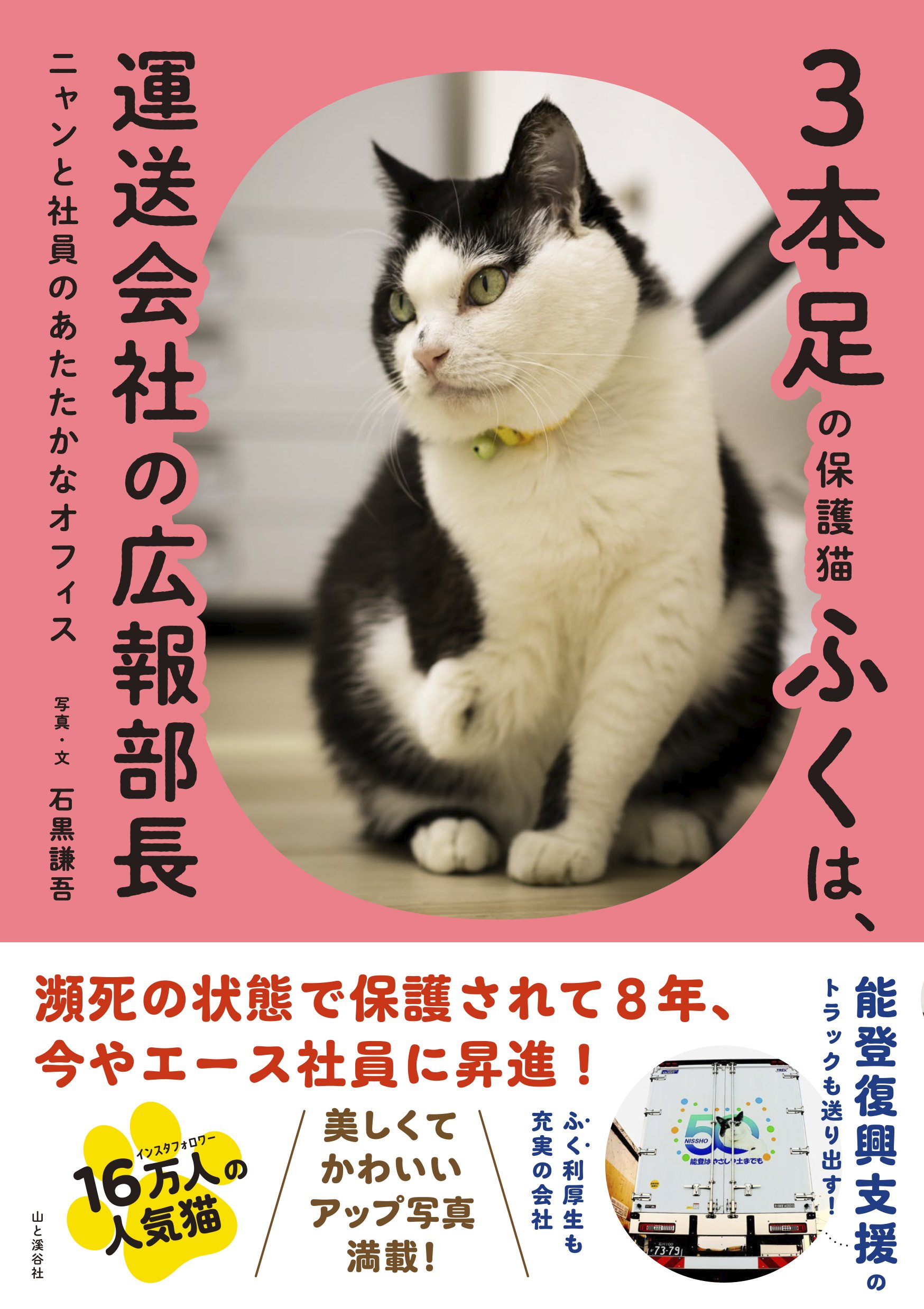 三本足の福鼎 著者インタビュー】11月18日発売『3本足の保護猫ふくは、運送会社の