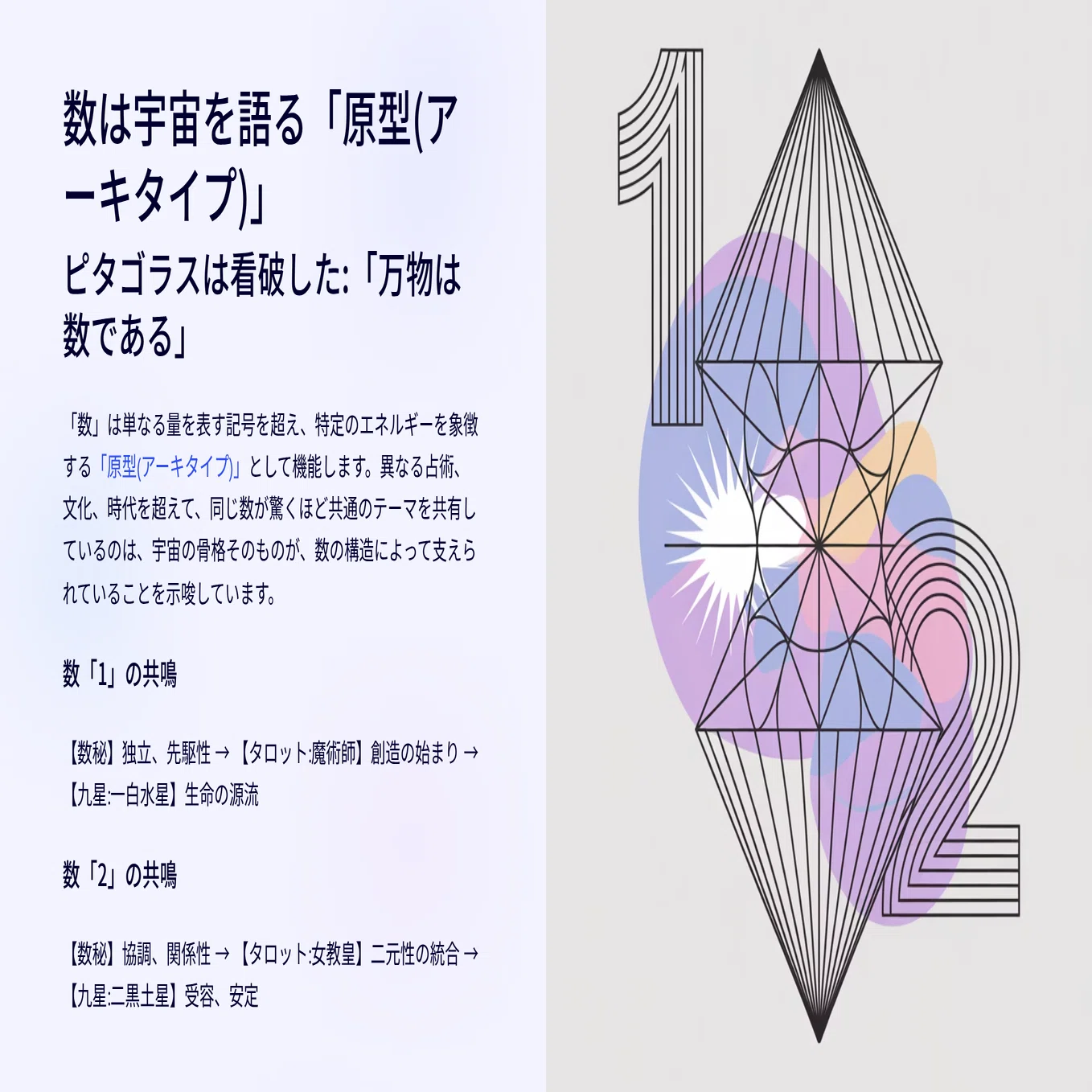 宇宙の設計図を解き明かす旅へ：九星気学・タロット・数秘術に共通する