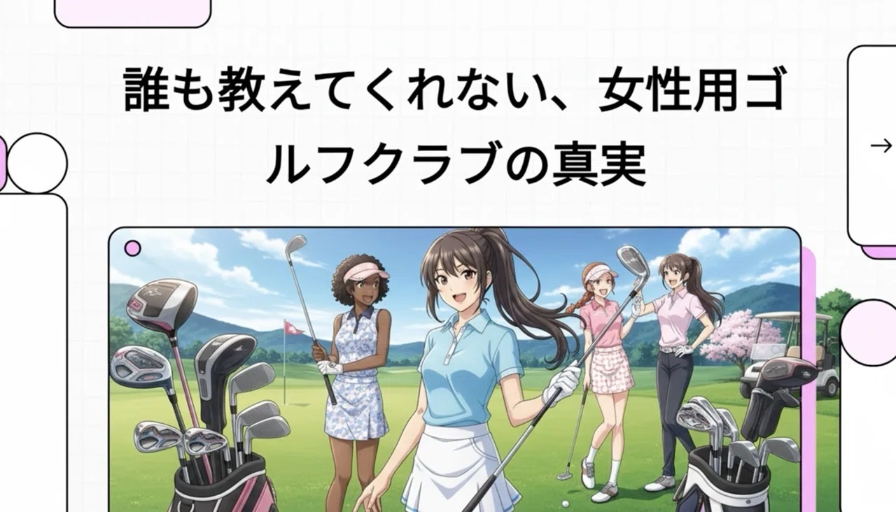 初心者必見】レディースゴルフクラブは本当に必要？5つの選び方
