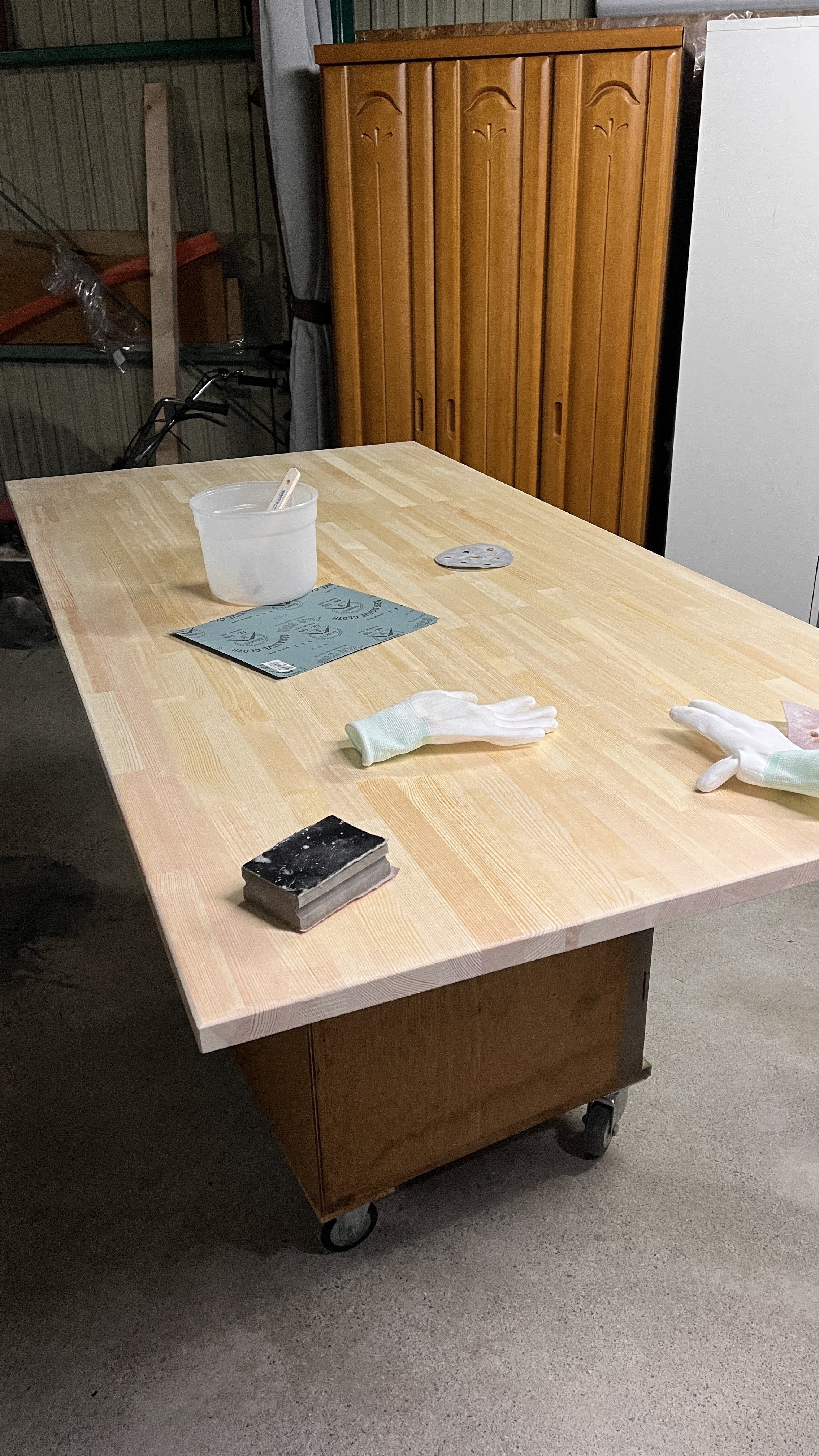 天板を購入し磨き塗装した、自作座テーブルなります！ 天板を購入し磨き塗装した、自作座テーブルなります！