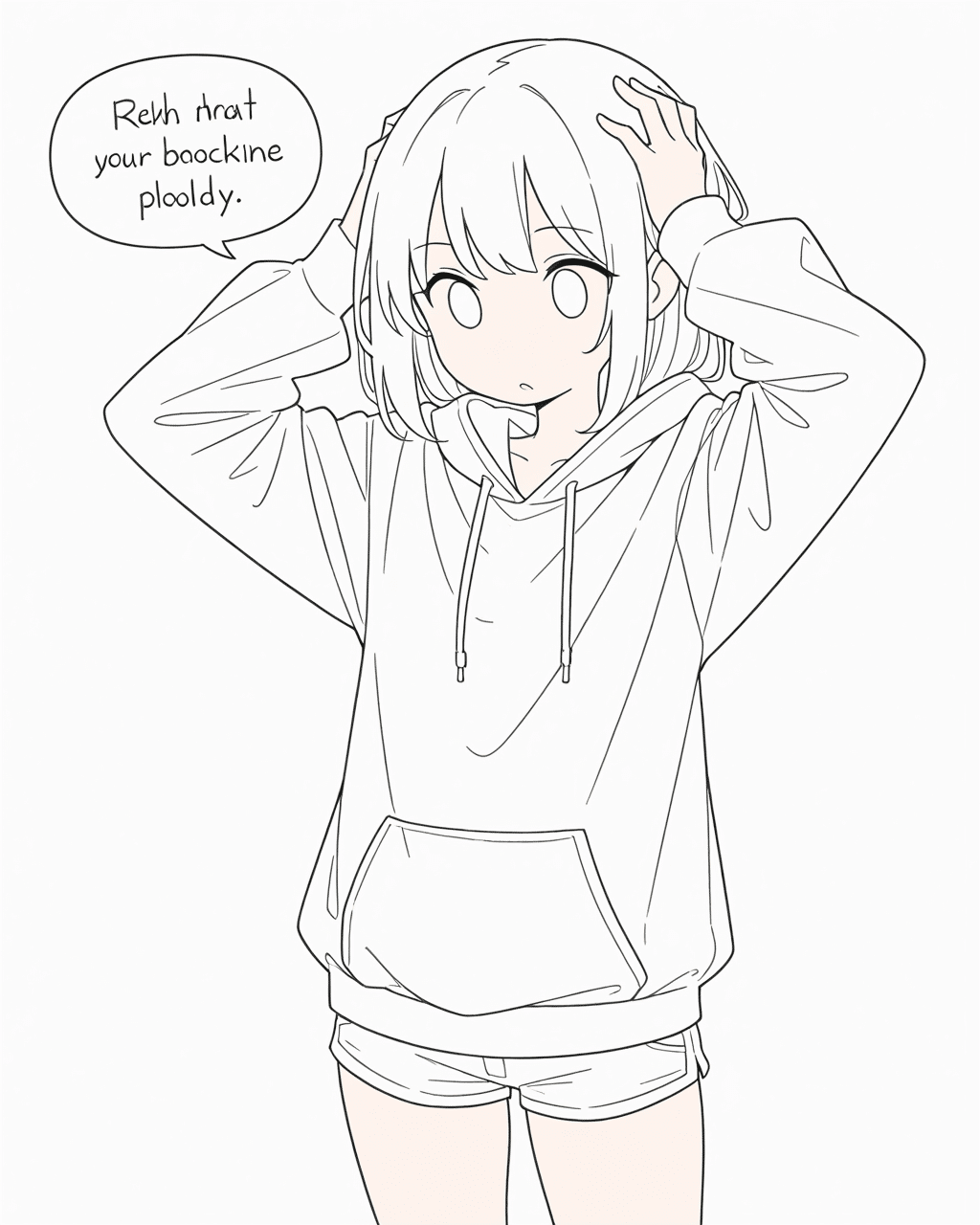 no nose】線画を引きの画にする検証【自作Kontext LoRA】｜あやおい