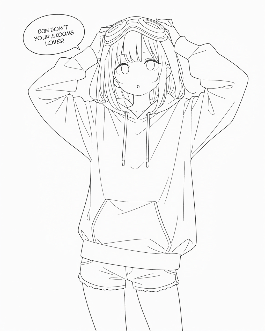 no nose】線画を引きの画にする検証【自作Kontext LoRA】｜あやおい