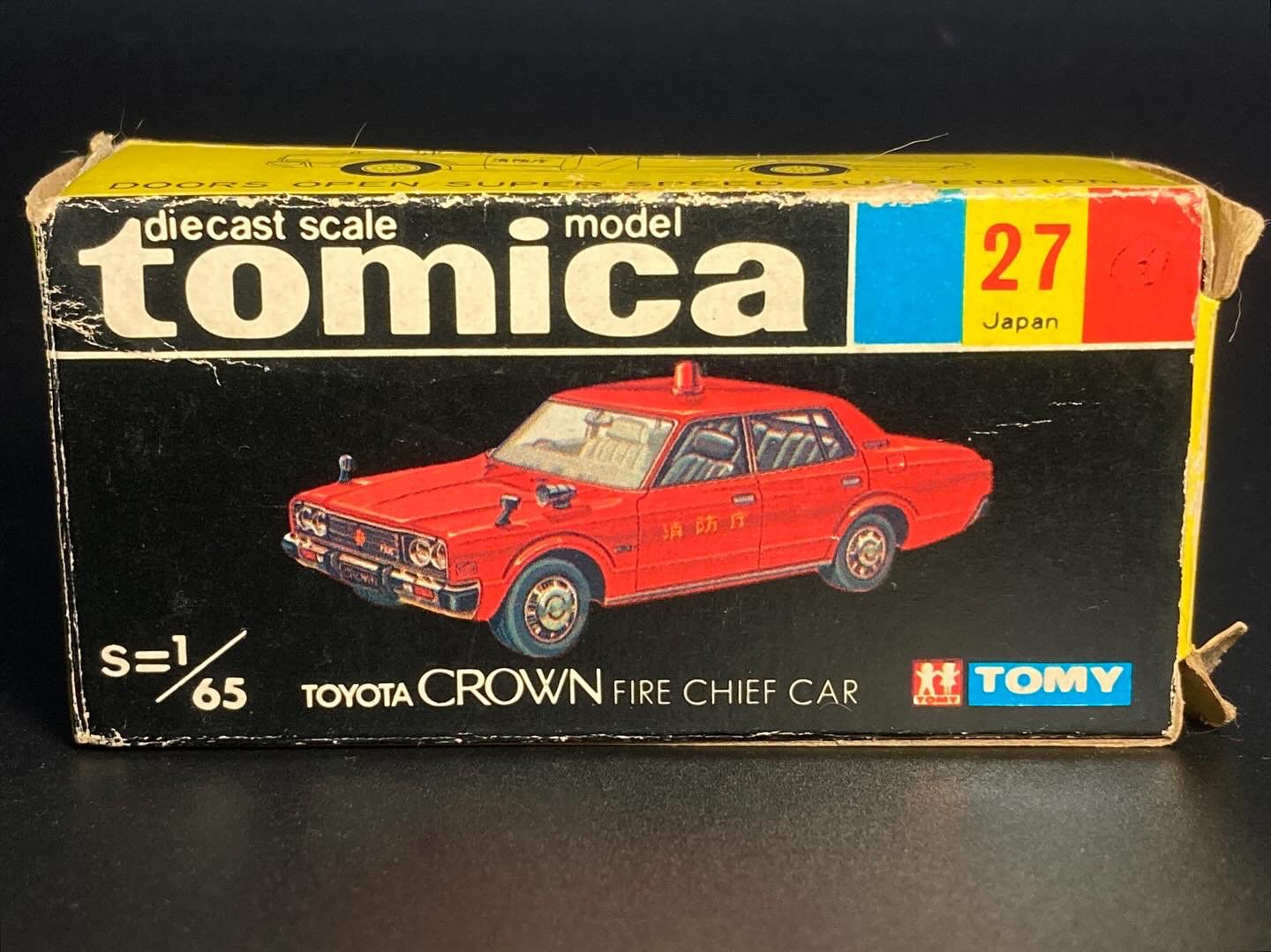 トミカNo.27】トヨタ ニュークラウン ファイアチーフカー｜レトロ