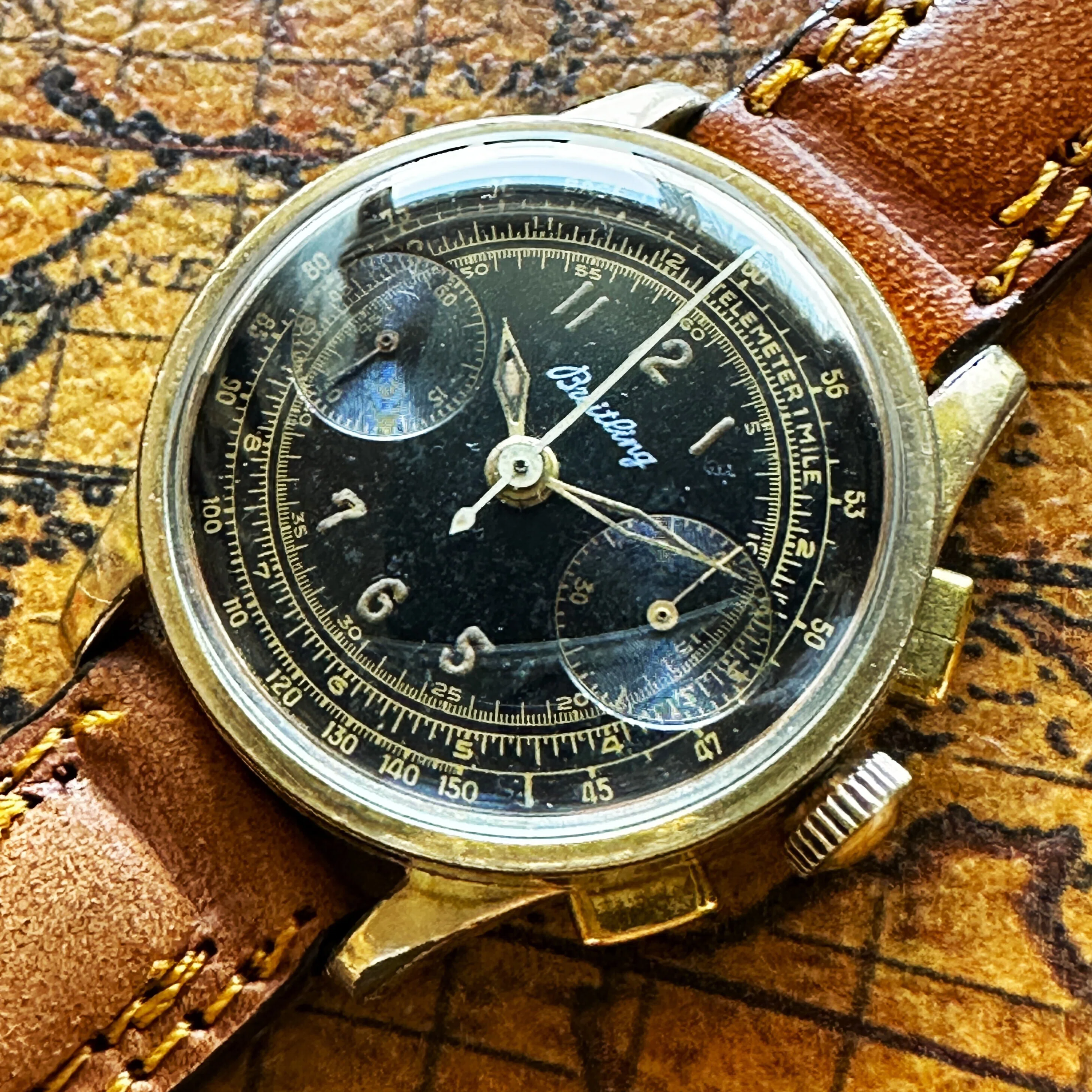 Breitling ブライトリング クロノグラフ ヴィーナス150】ゴールド 