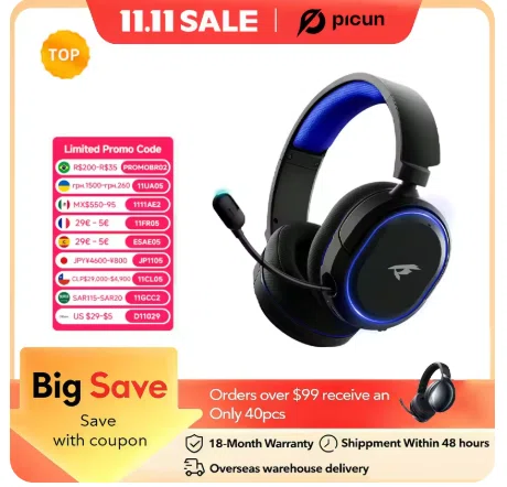picun ワイヤレスヘッドホン 4個セット 中華ヘッドホン入門】Apple風の高見えデザイン！Picunでヘッドホン