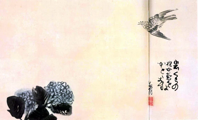 模写』与謝蕪村 謝春星 老峰『画賛双幅』絹本 時代 俳画 俳句 紙本 大阪府