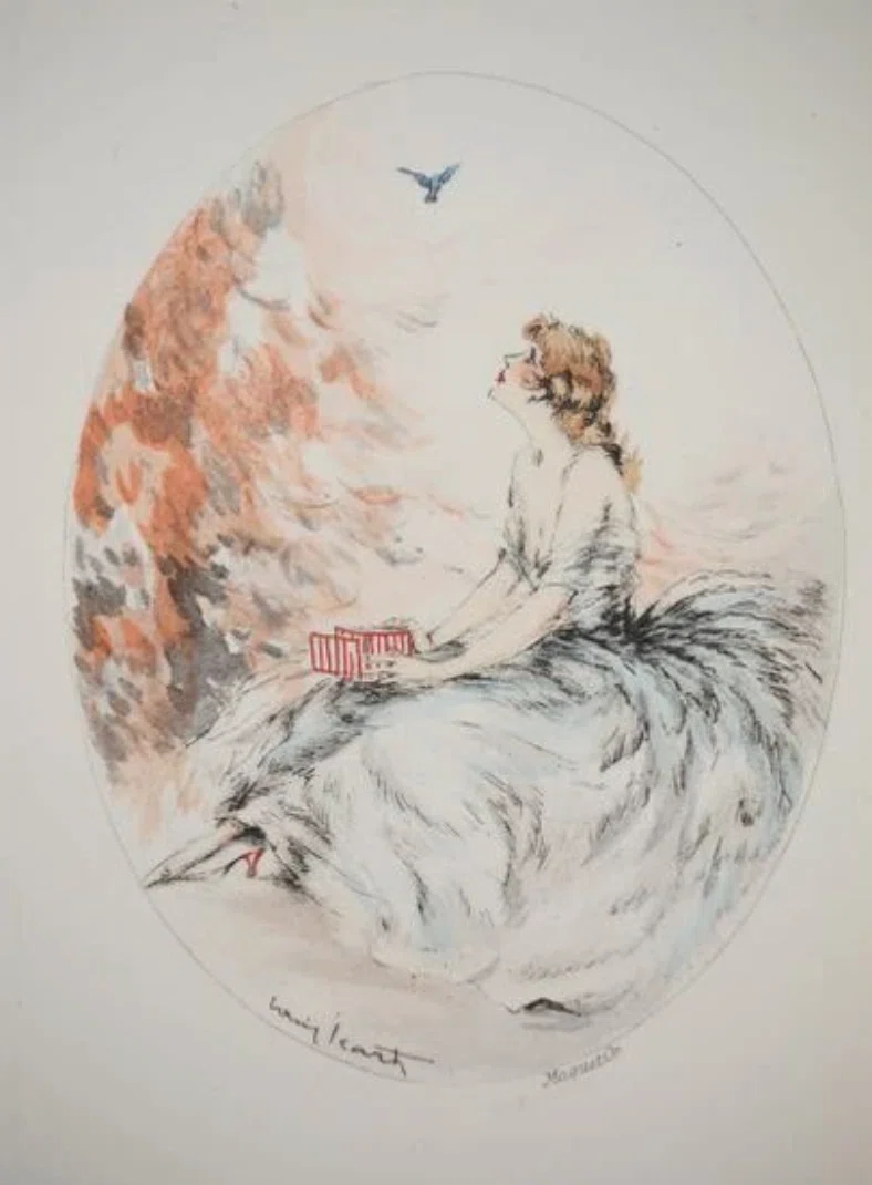 ルイ・イカール Louis ICART】─銅版画（エッチング・アクアチントなど