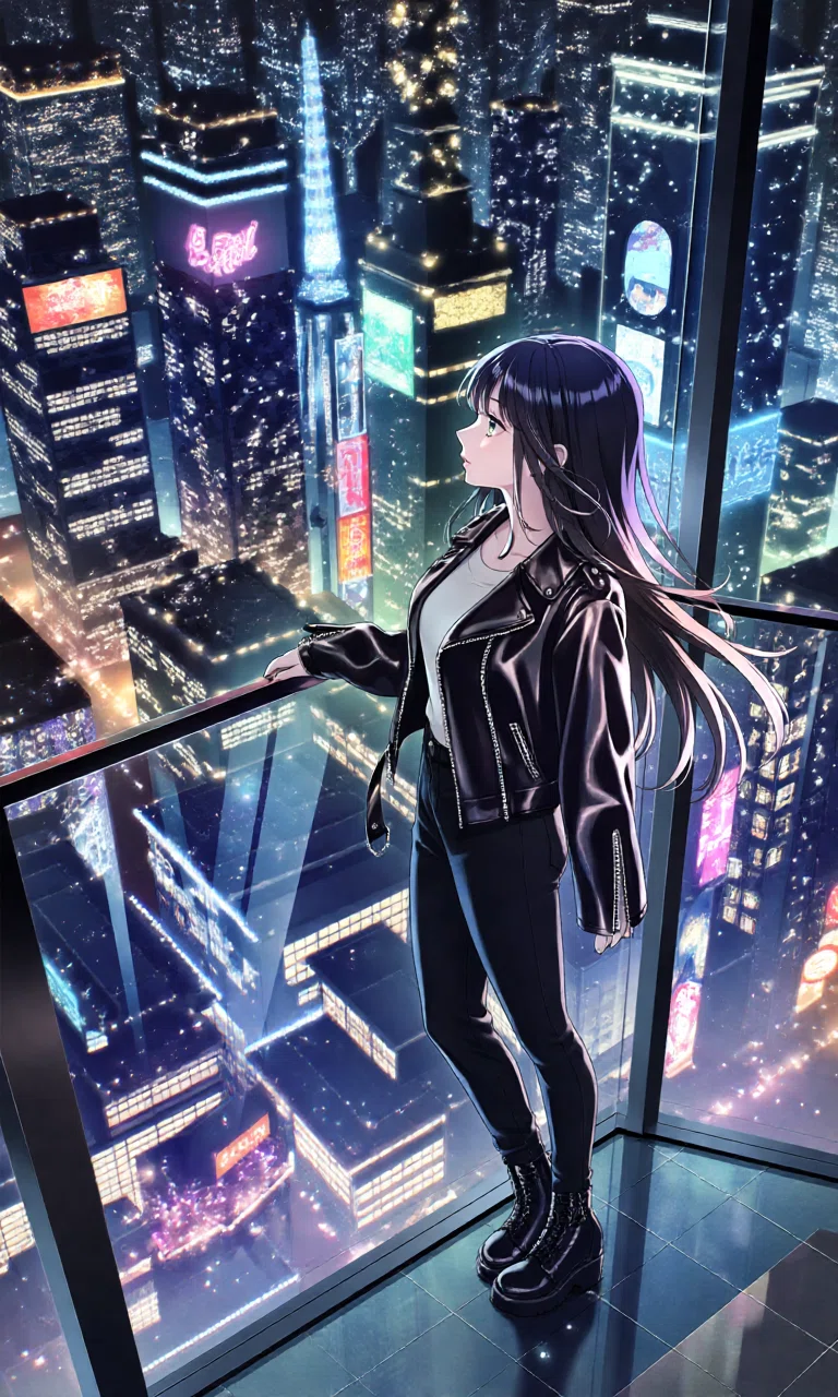 夜景がみえるって、素敵なこと。【ショートショート＋AIイラスト