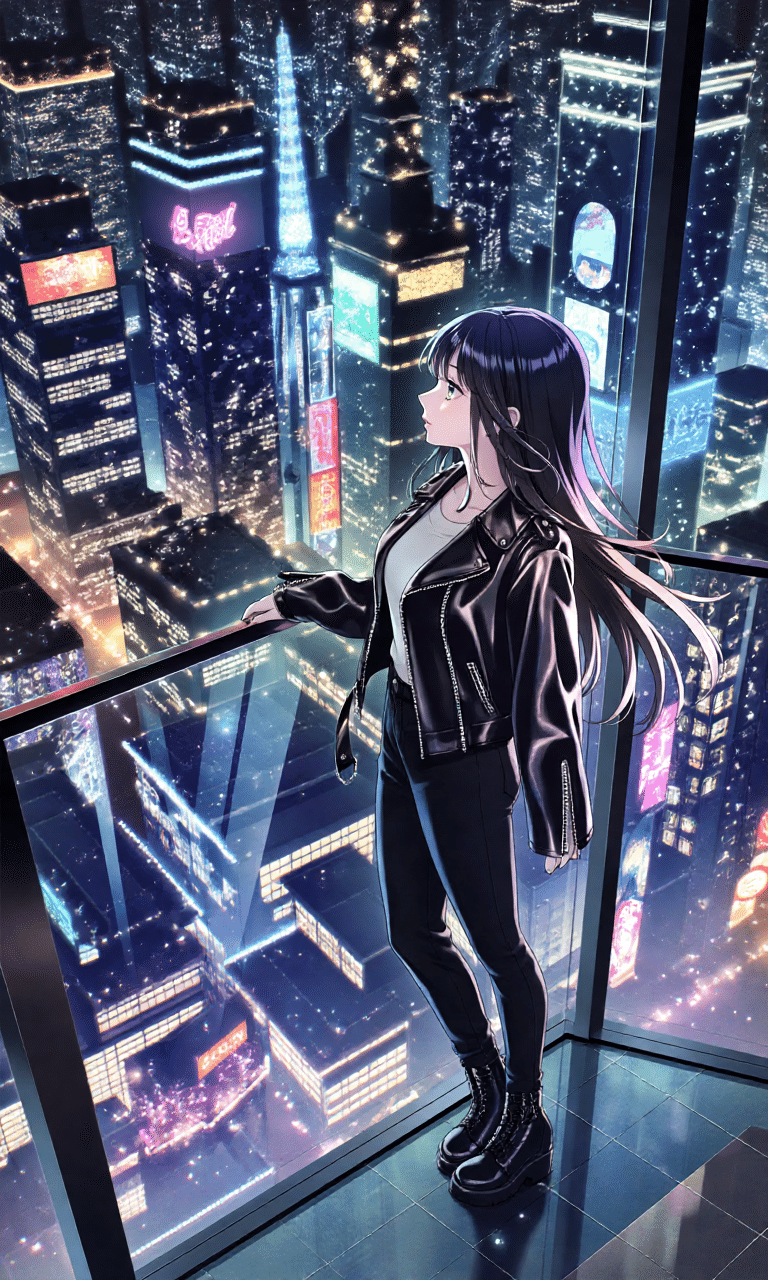 夜景がみえるって、素敵なこと。【ショートショート＋AIイラスト