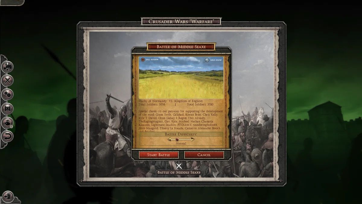 It was my dream to play Total War battles in a Paradox game ...
