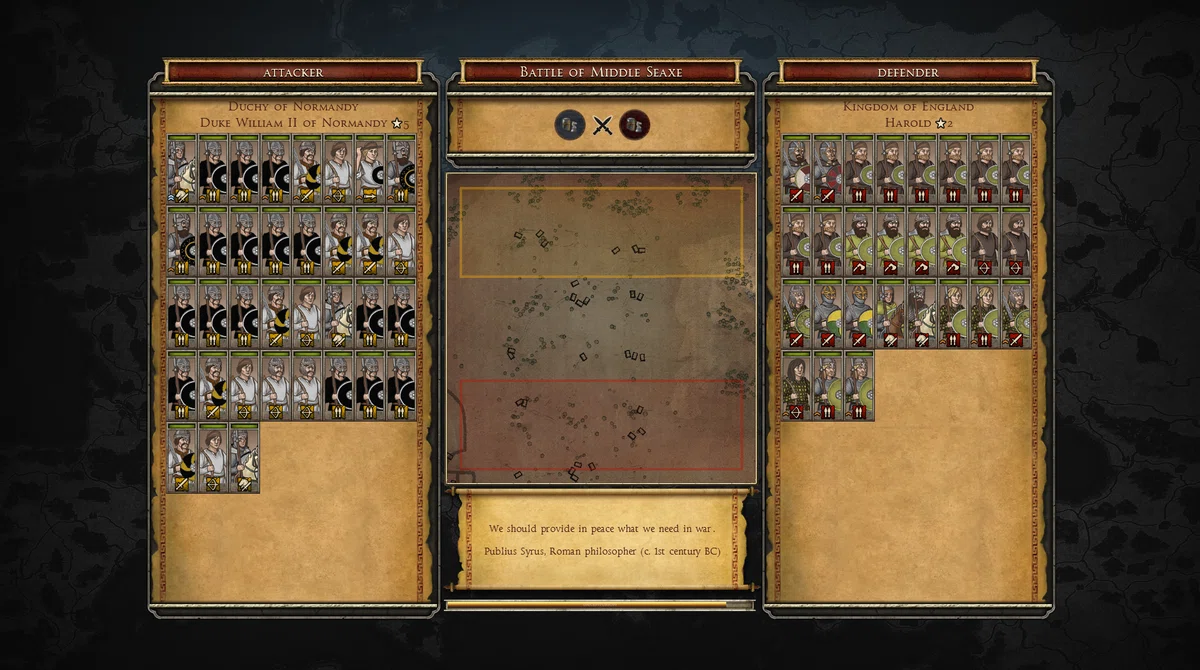 It was my dream to play Total War battles in a Paradox game ...