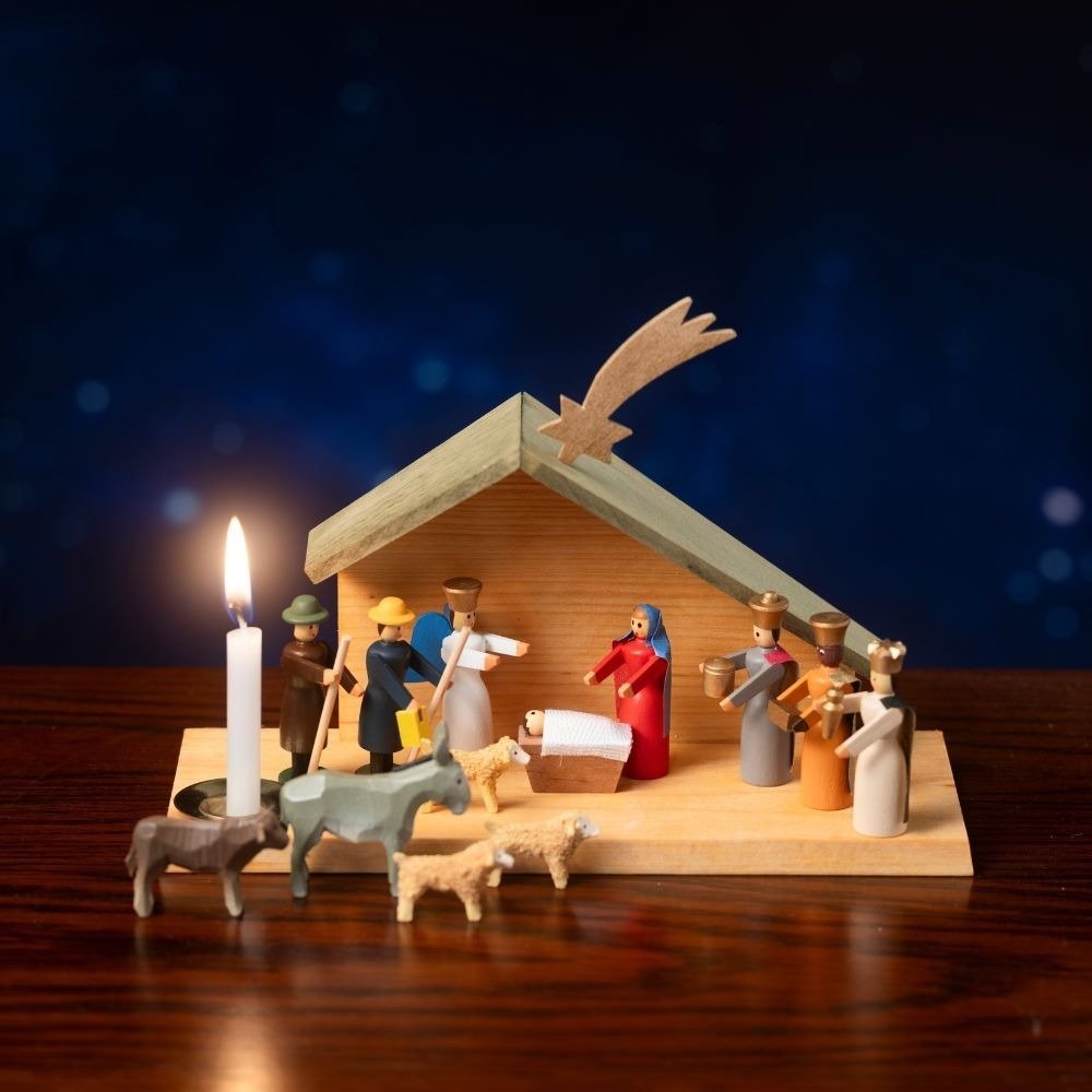 優越感具現化カタログ】木彫り聖誕キャンドルスタンド（独
