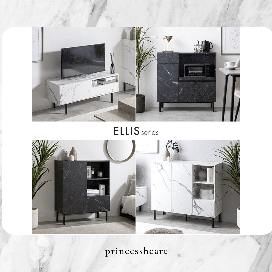 幅86cm】Ellis 大理石柄レンジ台🤍🩶✨✨✨|RIE 幅86cm】Ellis 大理石柄レンジ台🤍🩶✨✨✨|RIE