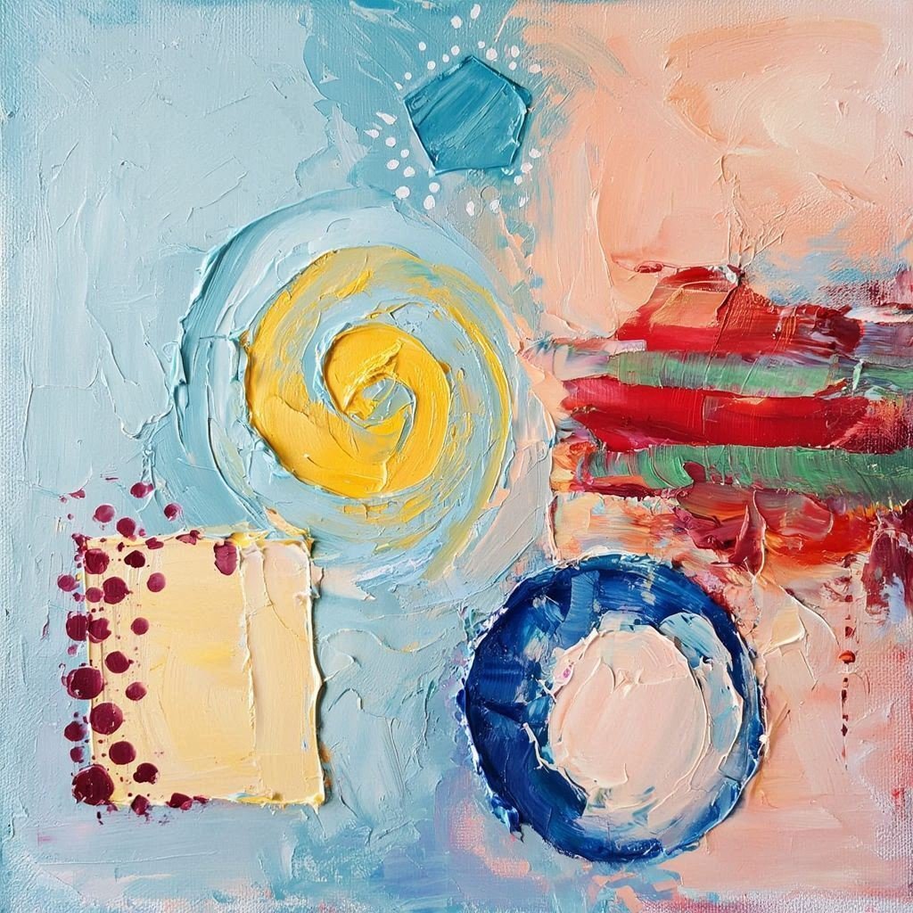 success  成功 （油彩画） Nov. 21, 2025 9 cm x 9 cm (app. 4