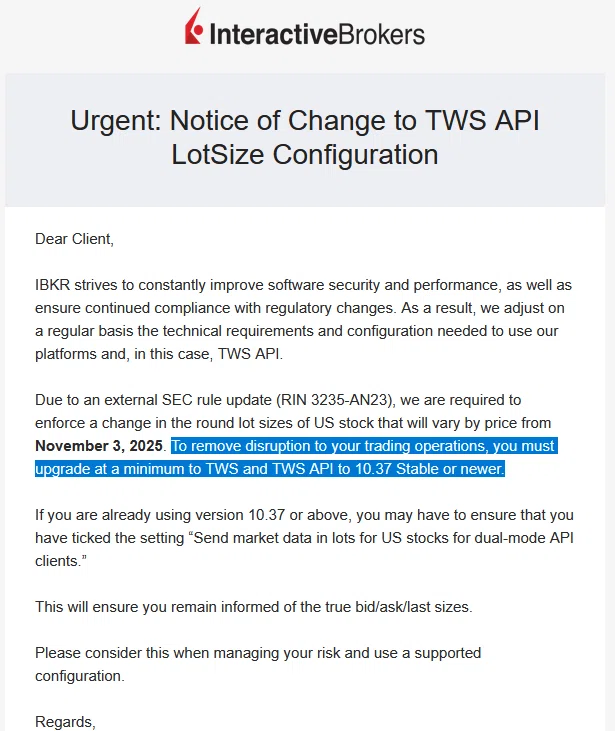 TWS APIアップグレードの舞台裏と失敗｜さーよん