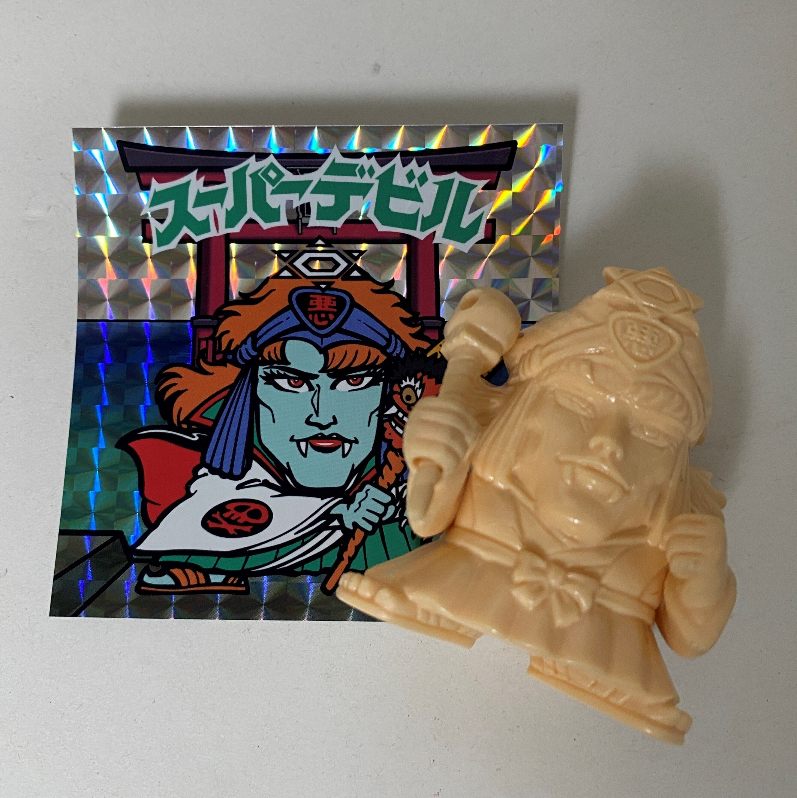 魔界に色を宿す — スーパーデビルを筆で描き出す朝｜筆塗りーず☆masa