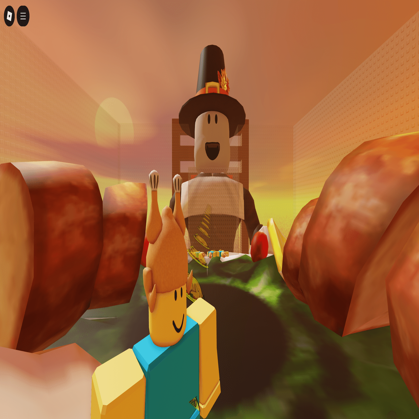 🦃Robloxのゲームを感謝祭（Thanksgiving Day）仕様にアプデ！ところで感謝祭って何？｜くろにゃんこ＠Robloxクリエイター, image size:2000x1042