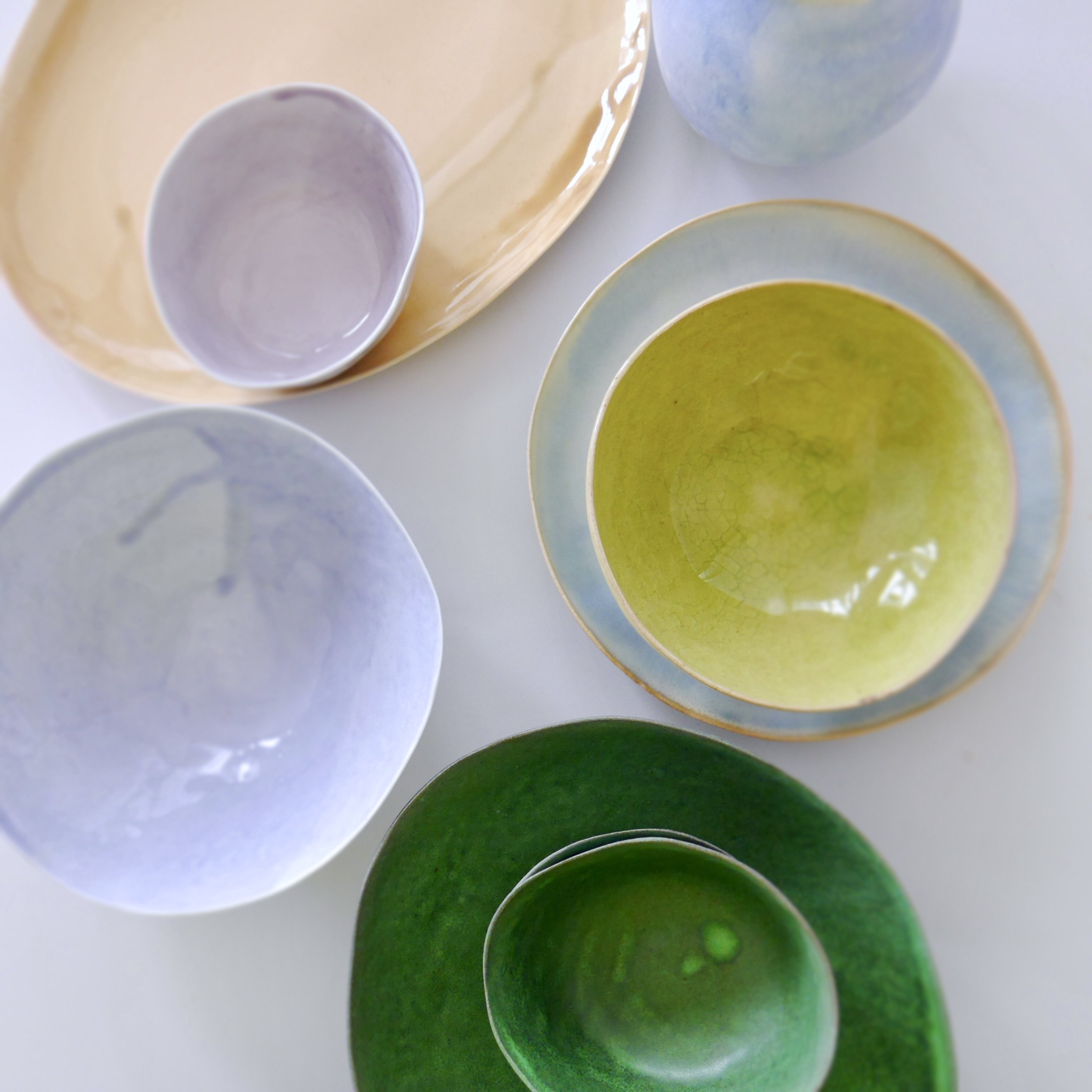 藤本羊子さん 中鉢 4枚セット 作家もの 器 藤本羊子さん 中鉢 4枚セット 作家もの 器 藤本羊子さん 中鉢 4枚