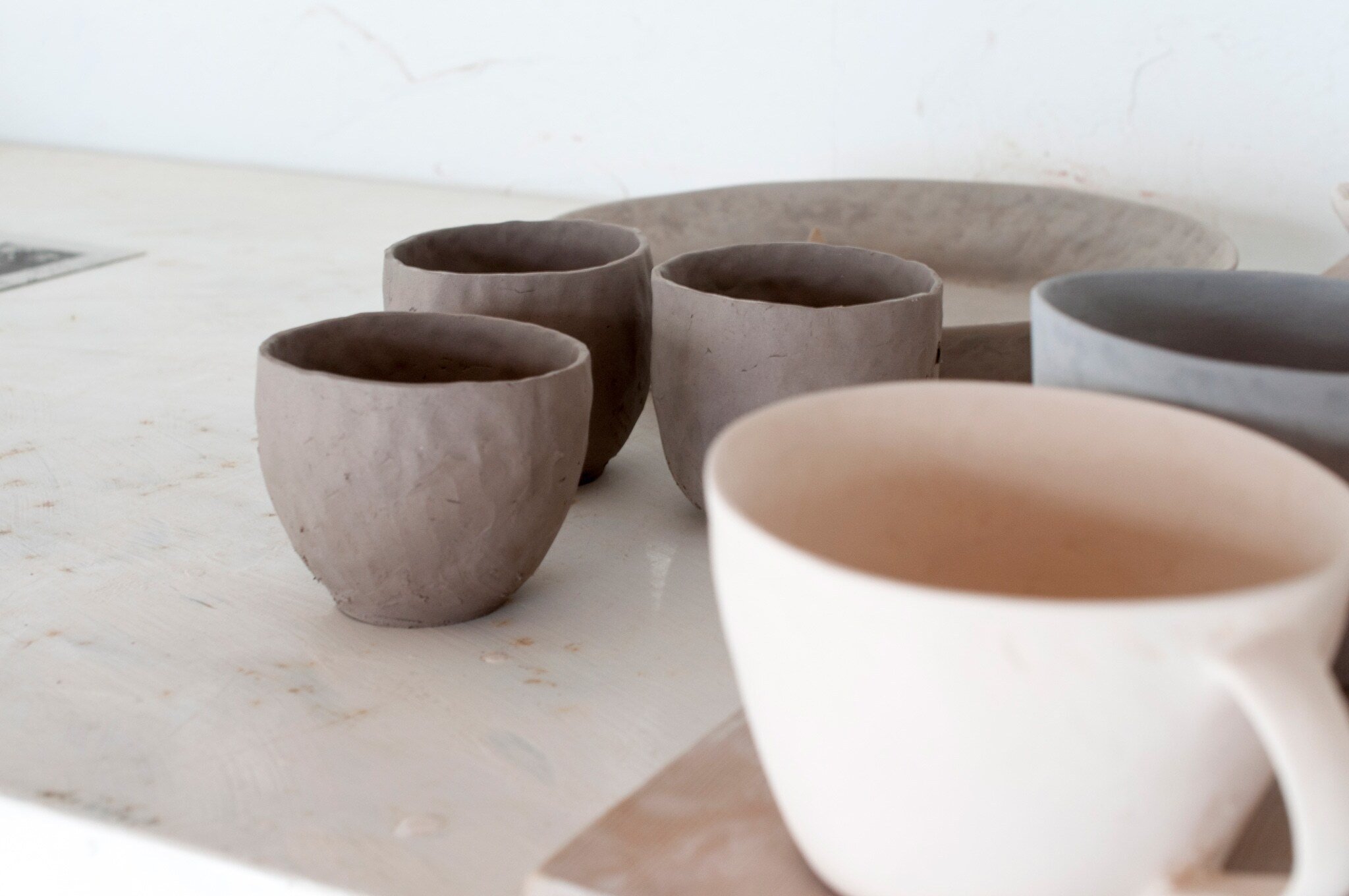 藤本羊子さん 中鉢 4枚セット 作家もの 器 藤本羊子さん 中鉢 4枚セット 作家もの 器 藤本羊子さん 中鉢 4枚