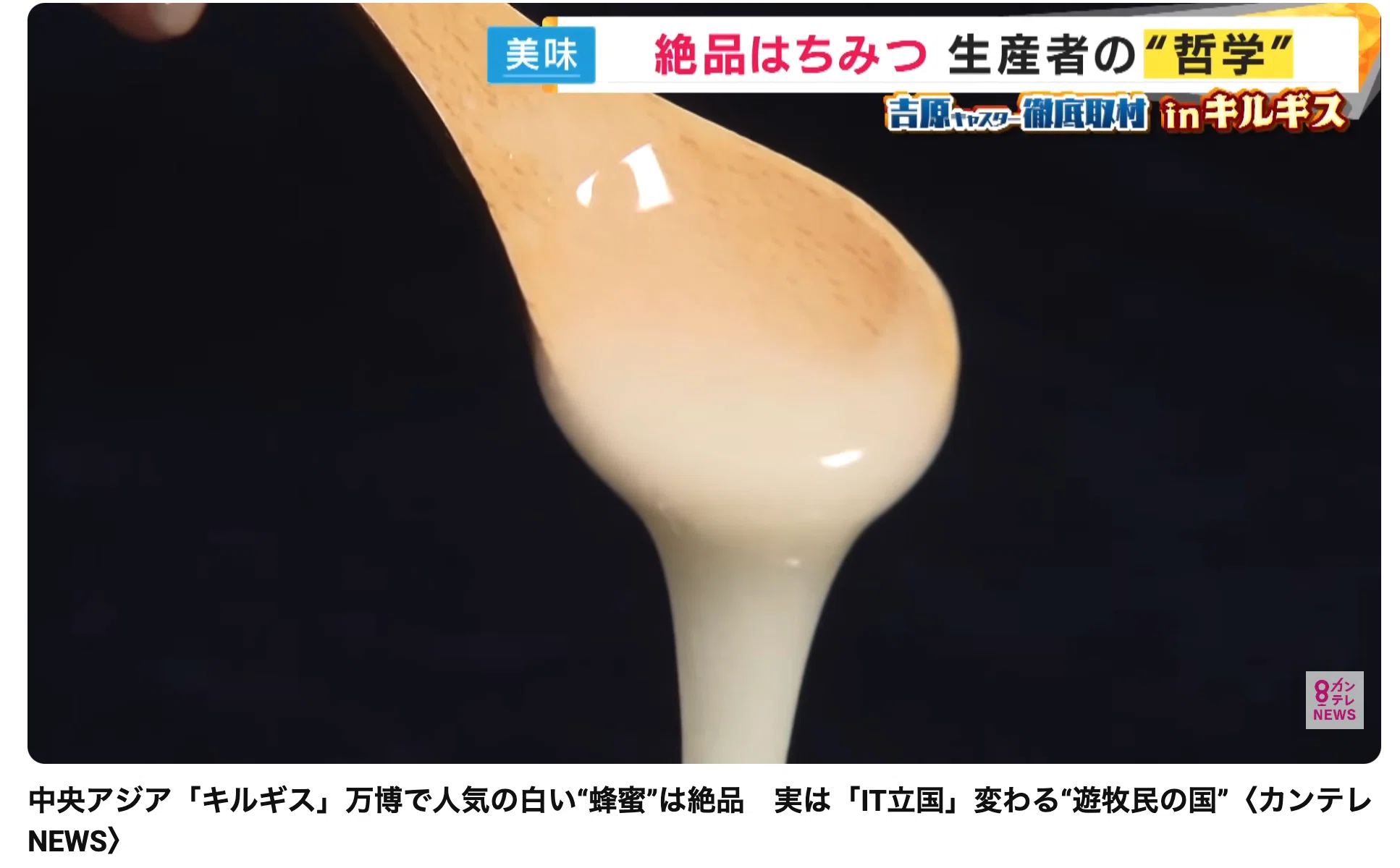 大阪万博で盗まれた！？キルギスの特産品「白いハチミツ」とは 