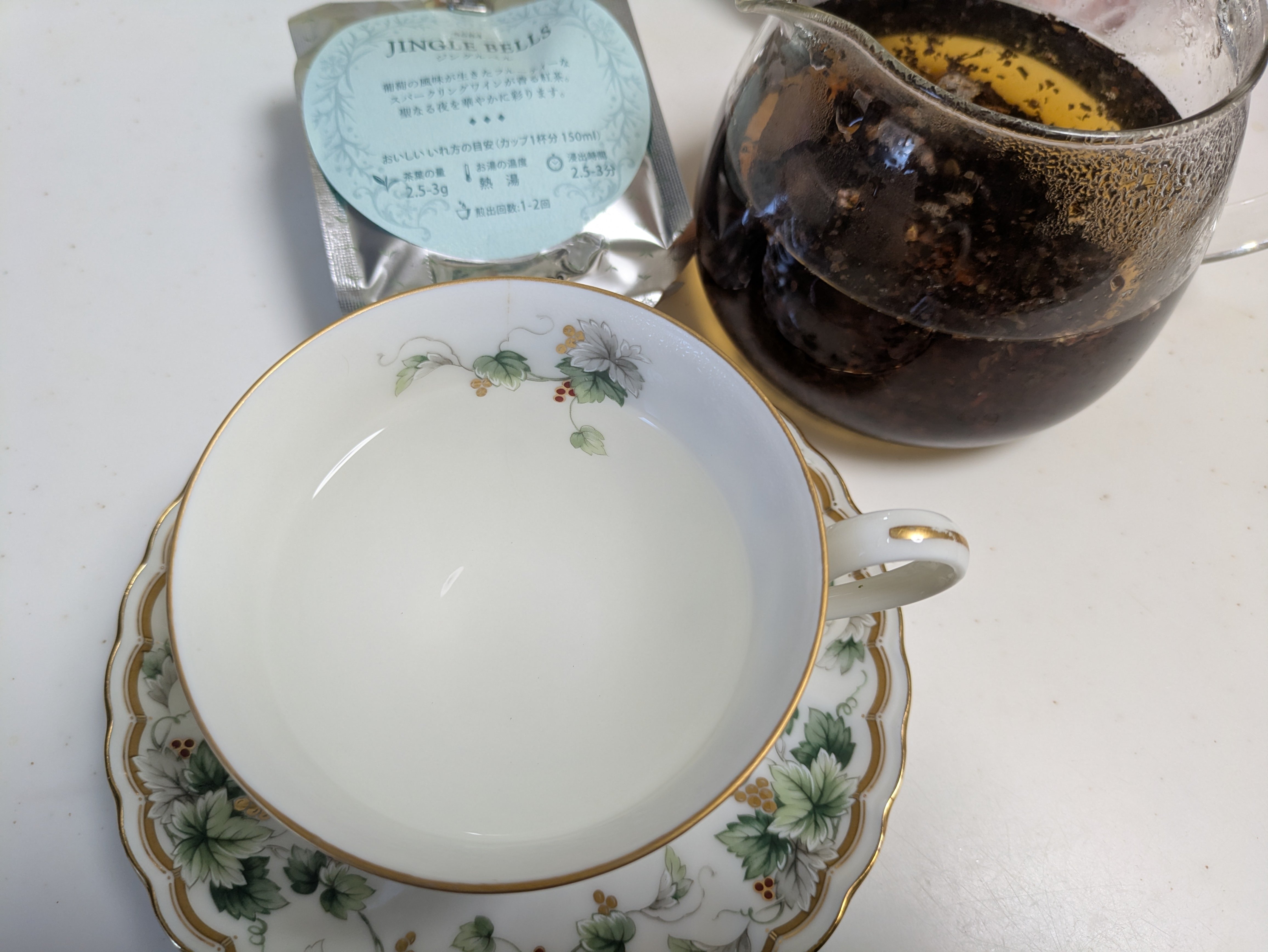 昨日のお茶、ルピシア、ジングルベル🎄クリスマスティー｜まーまママ