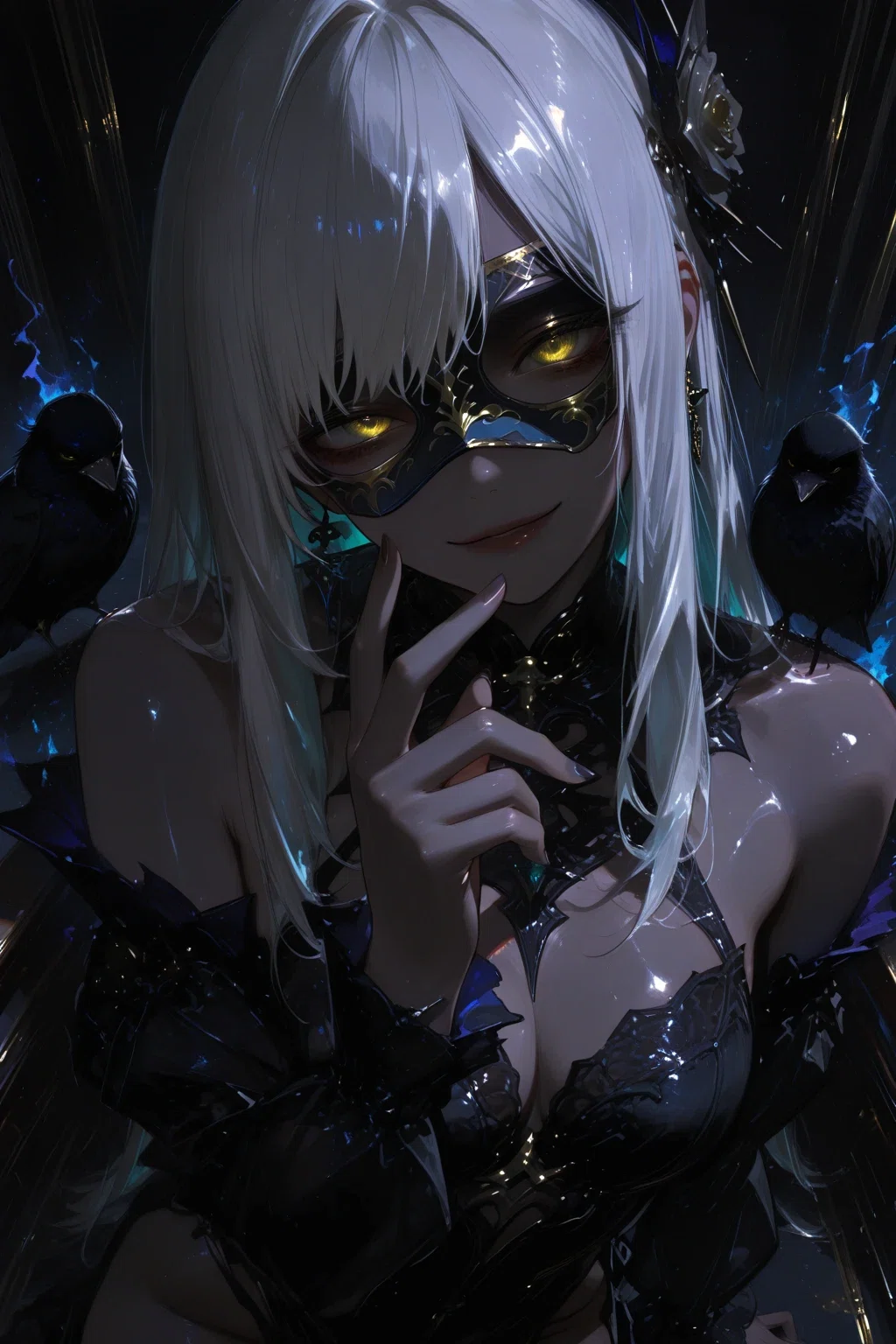 ダークファンタジー｜私の心の仮面｜AI画像生成｜Mariya