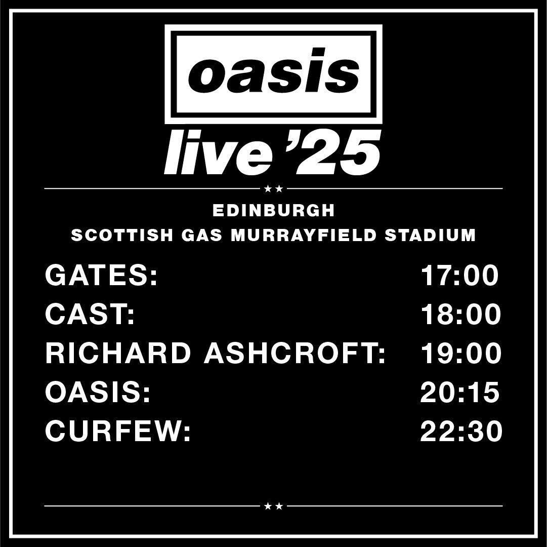 東京ドーム前日譚① OASIS LIVE'25 EDINBURGH 12/08/25｜藤並々