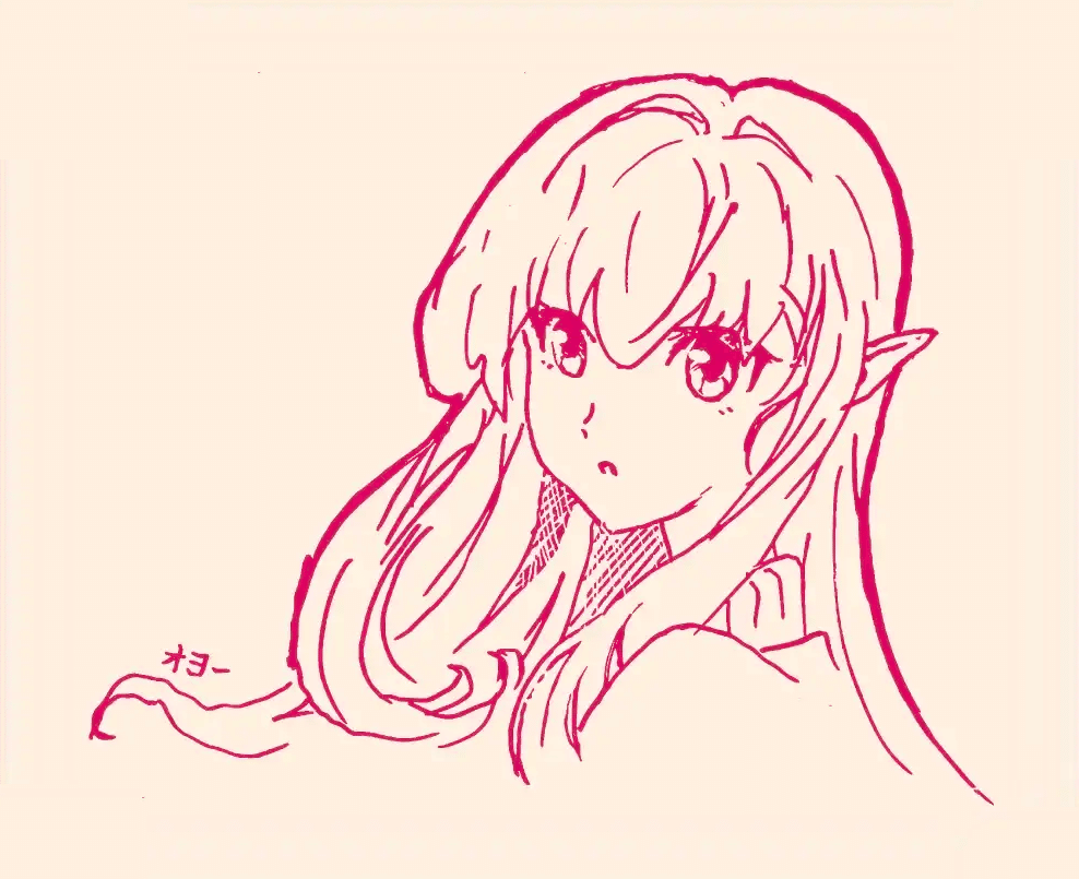 手描きイラスト】 練習28｜オヨー