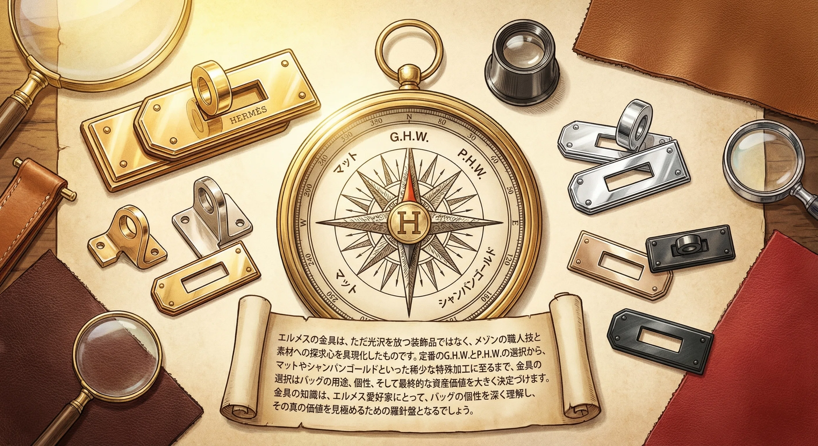 エルメスの金具（メタリック・ハードウェア）大全：バッグの価値を