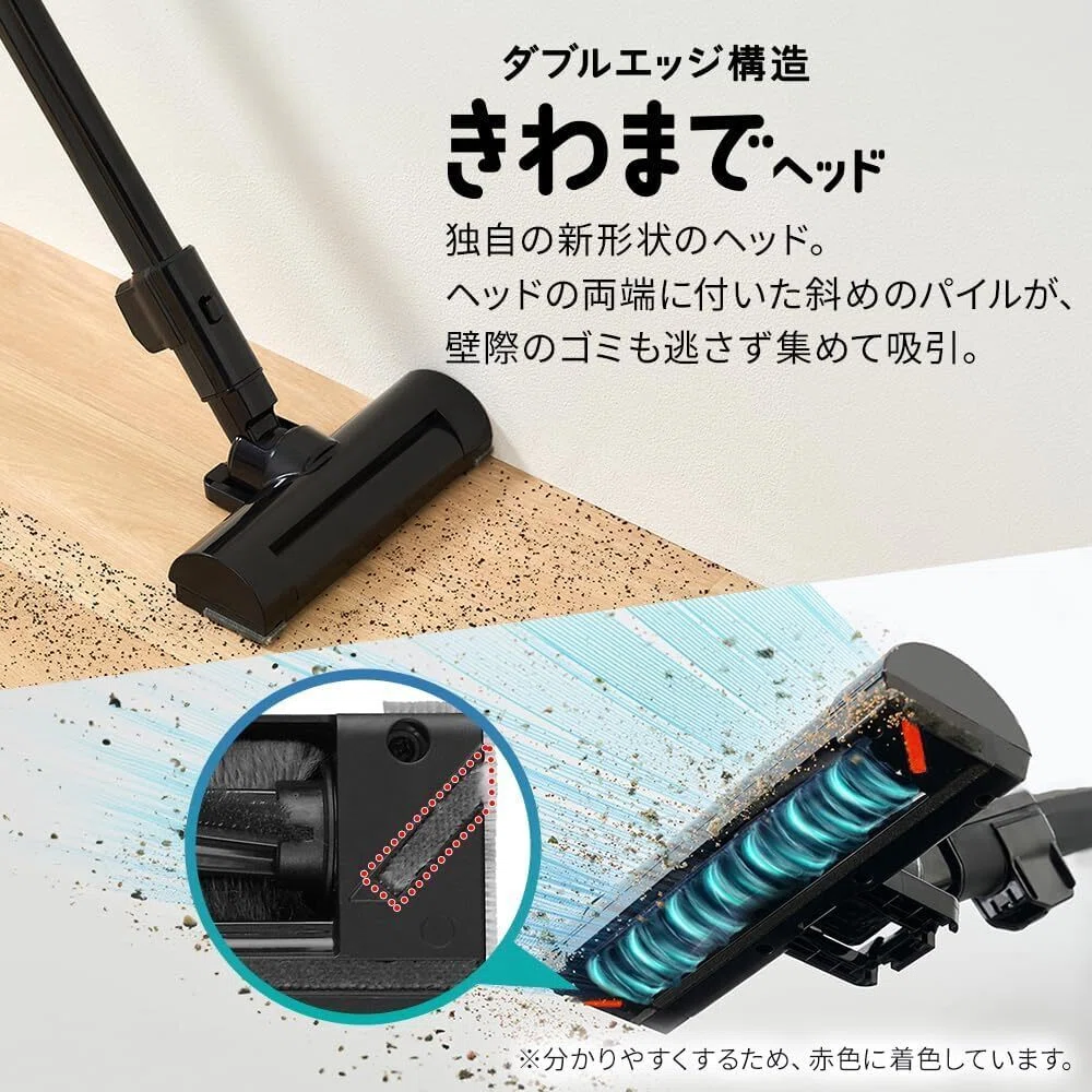 本音レビュー】アイリスオーヤマ コードレス掃除機 SCD-AZ18P2-B 軽量