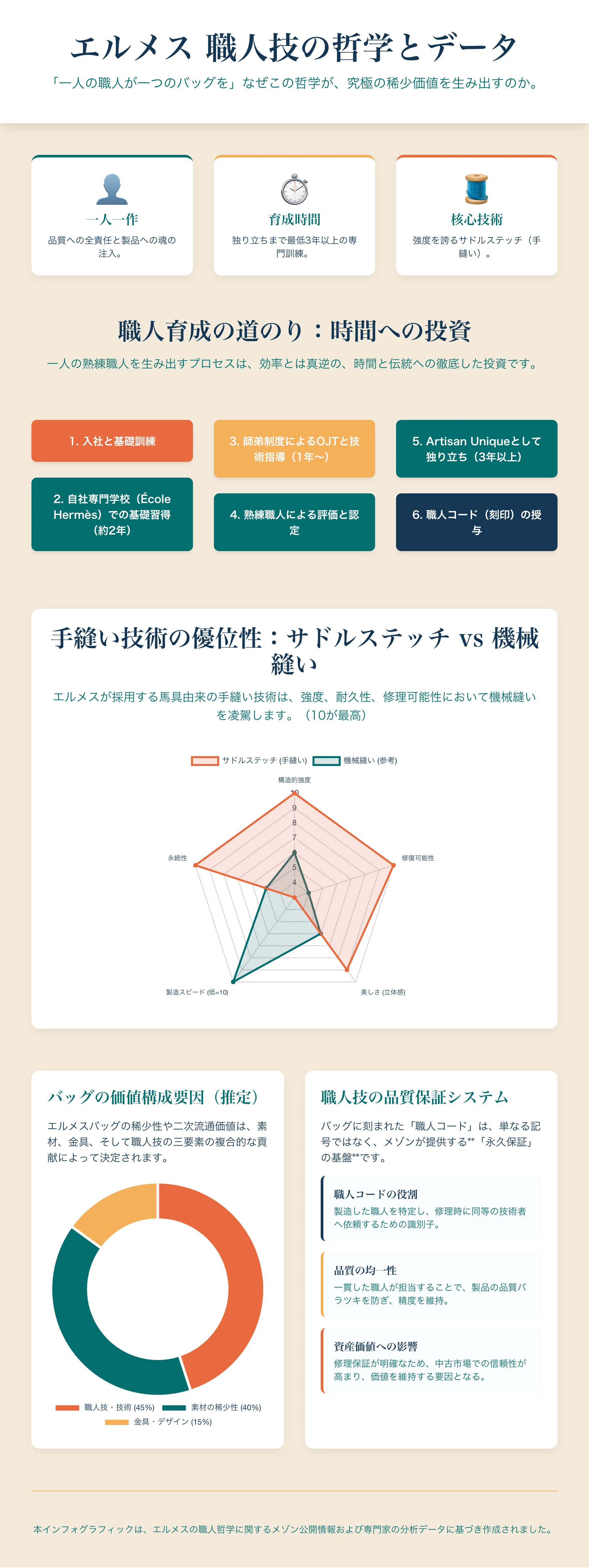 エルメスの「時を超える職人技」大全：なぜ一つのバッグに「一人の職人