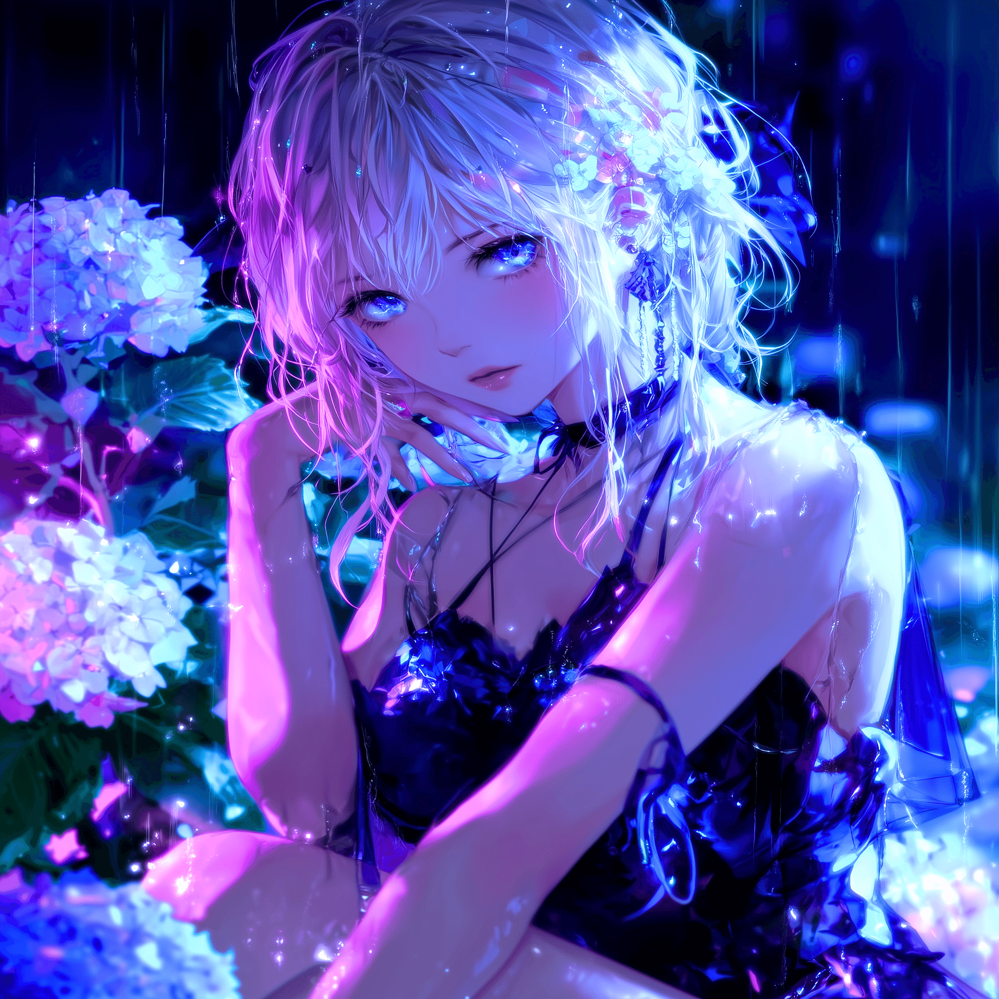 虹～紫陽花⭐ 紫陽花 大虹｜Hydrangea Ooniji｜花の手帖のアジサイ図鑑