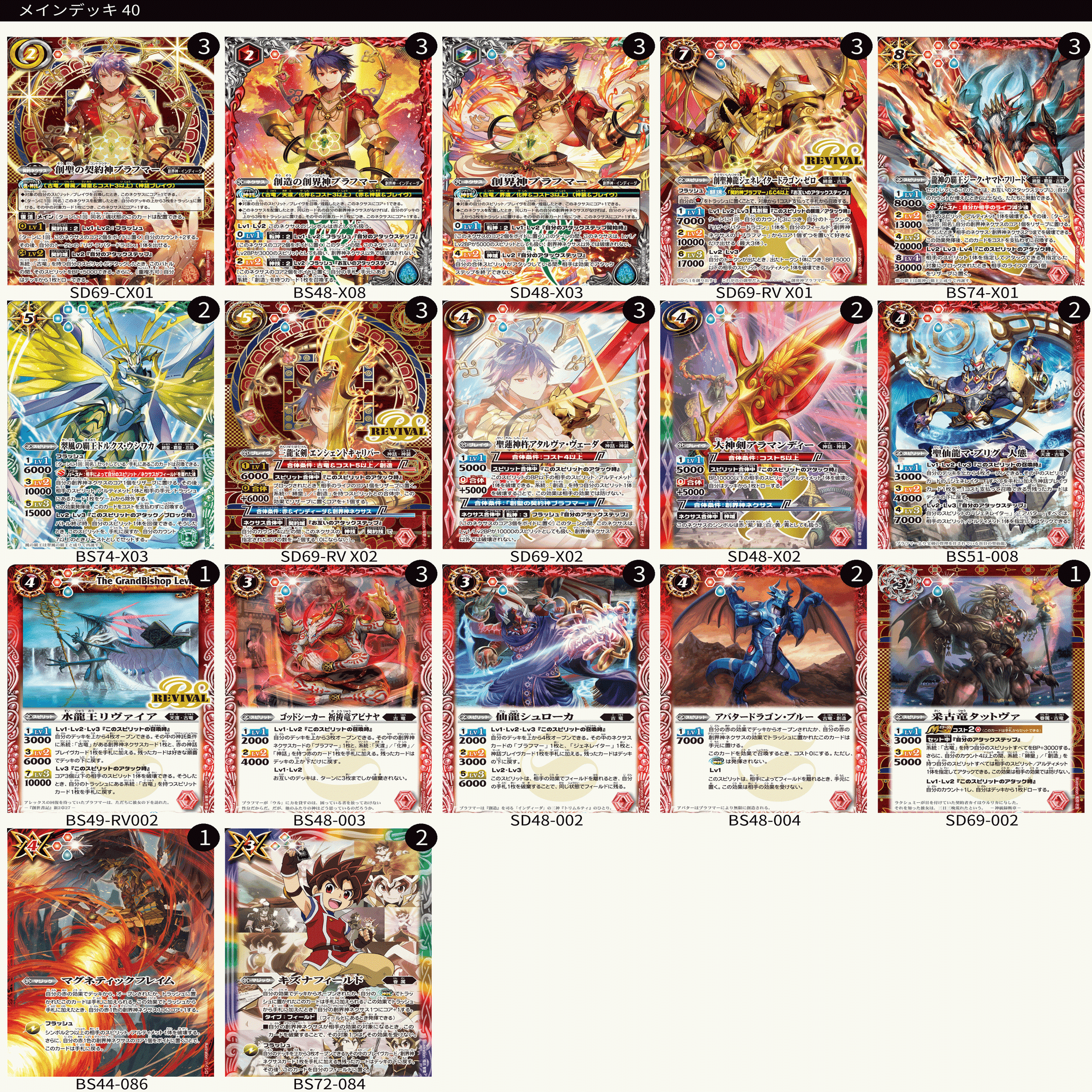 烈火デッキ＋パーツセット　即購入可 覇極来臨期]烈火軸武竜｜Rily:A