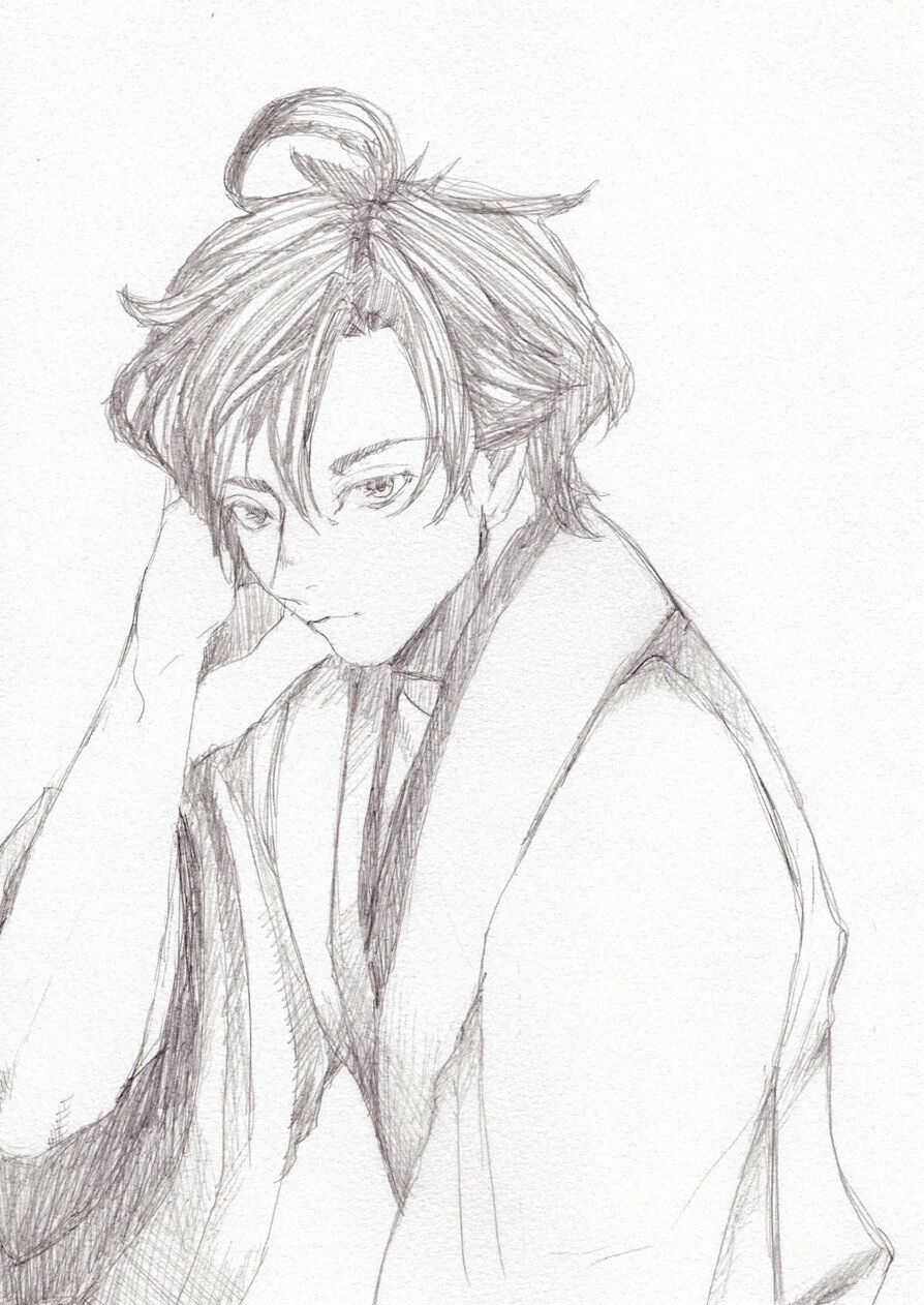 イラスト「ん？」｜文月らく