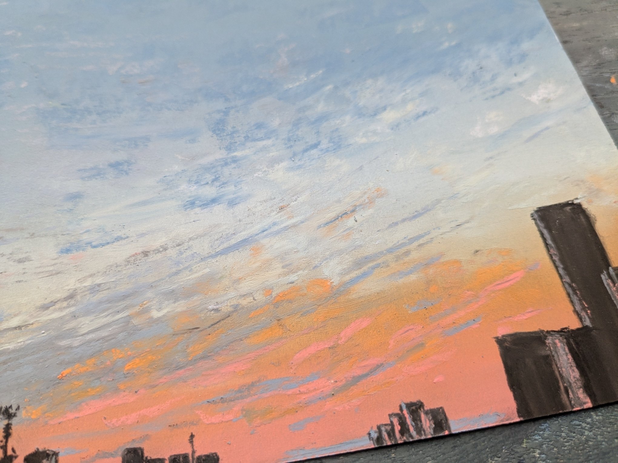 私の作品紹介「朝焼けのパステル」｜hiroyuki