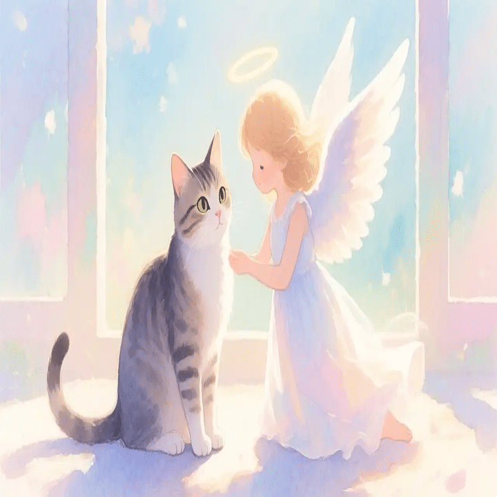 猫と天使｜ふく