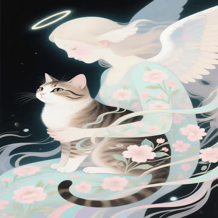 猫と天使｜ふく