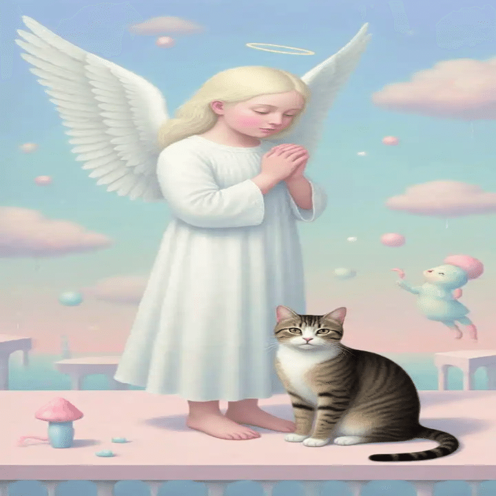 猫と天使｜ふく