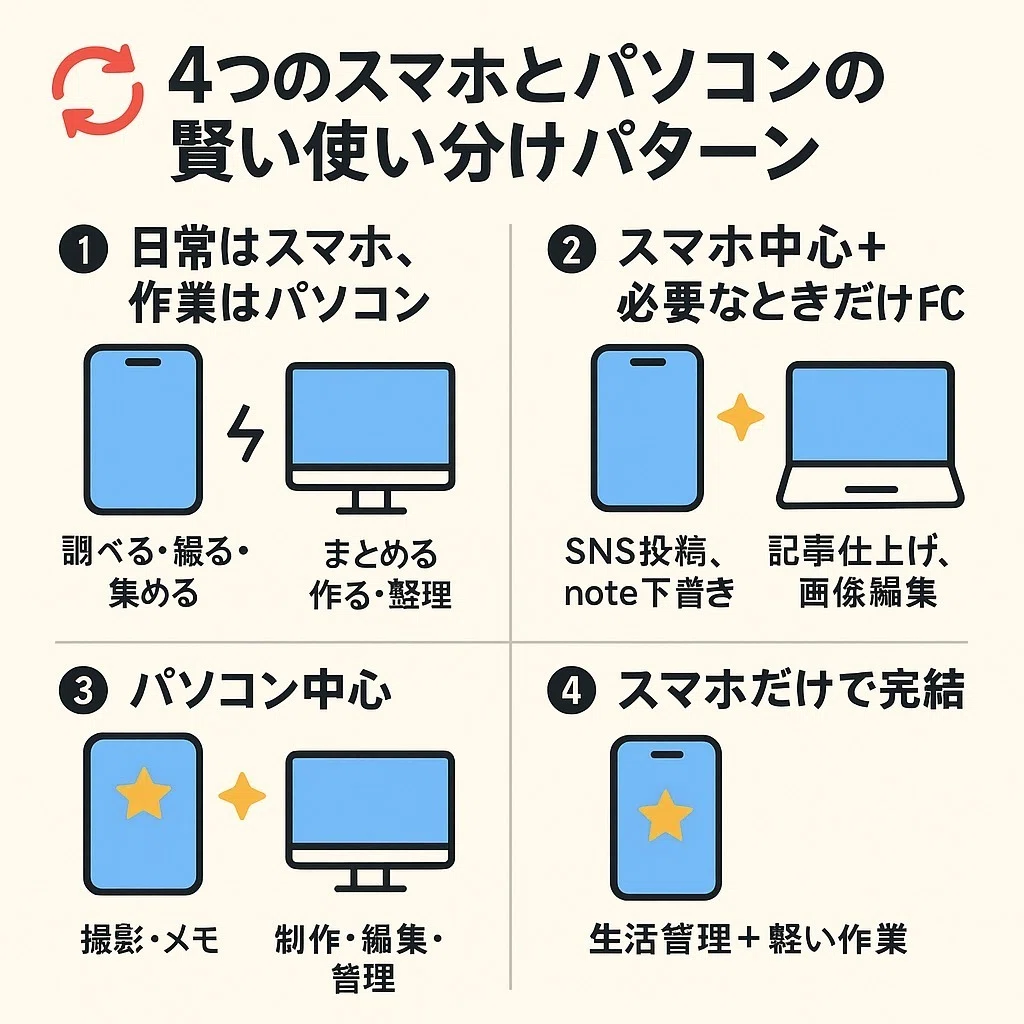 ??スマホとパソコン、結局どっちがいい？2025年版の“最適な使い分け 