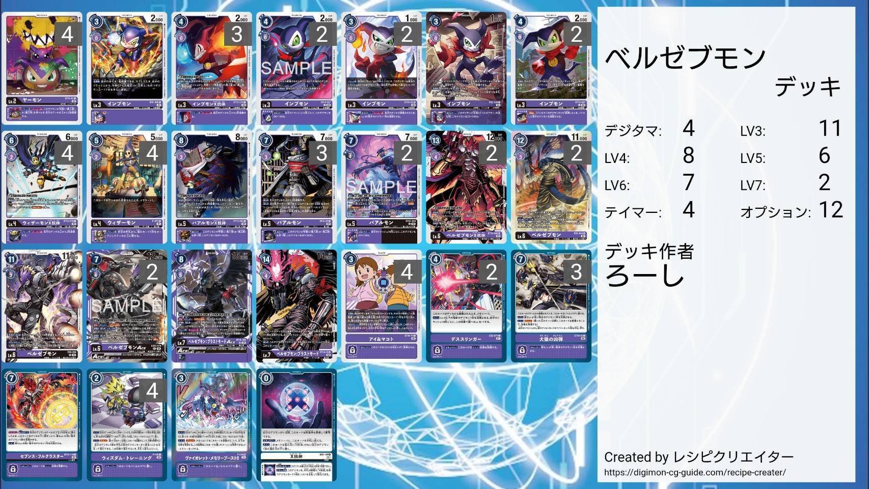 ベルゼブモンACEきてからの調整記録置き場｜ろーし