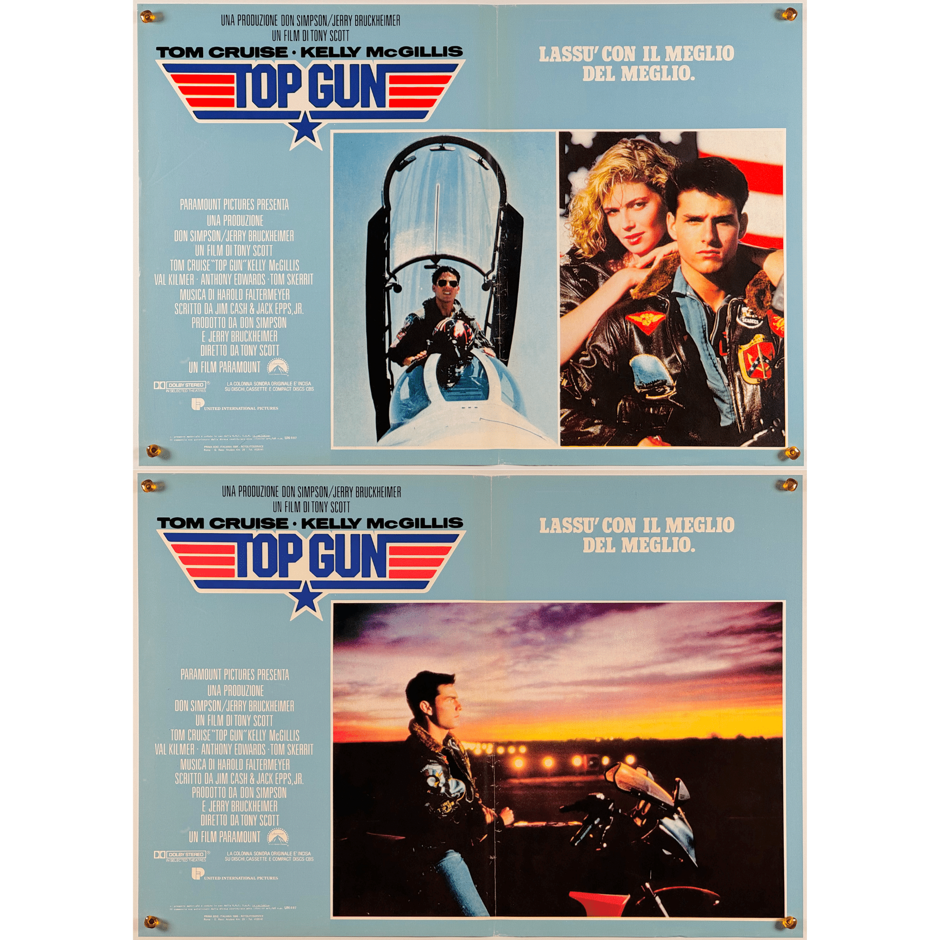 トム・クルーズの出世作！トップガン【海外版オリジナル映画ポスターの