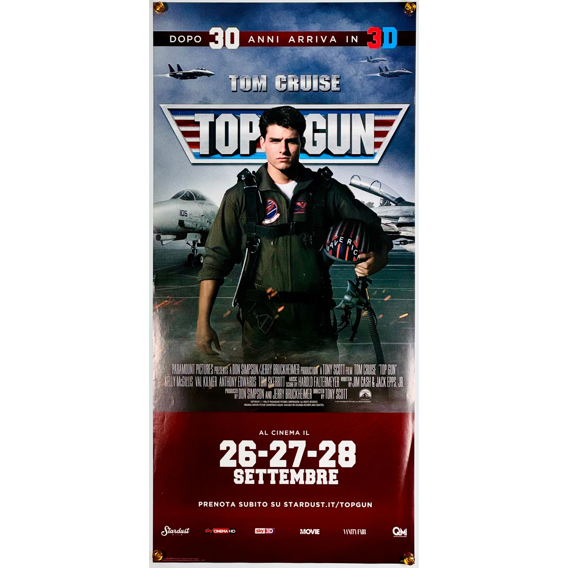 トム・クルーズの出世作！トップガン【海外版オリジナル映画ポスターの