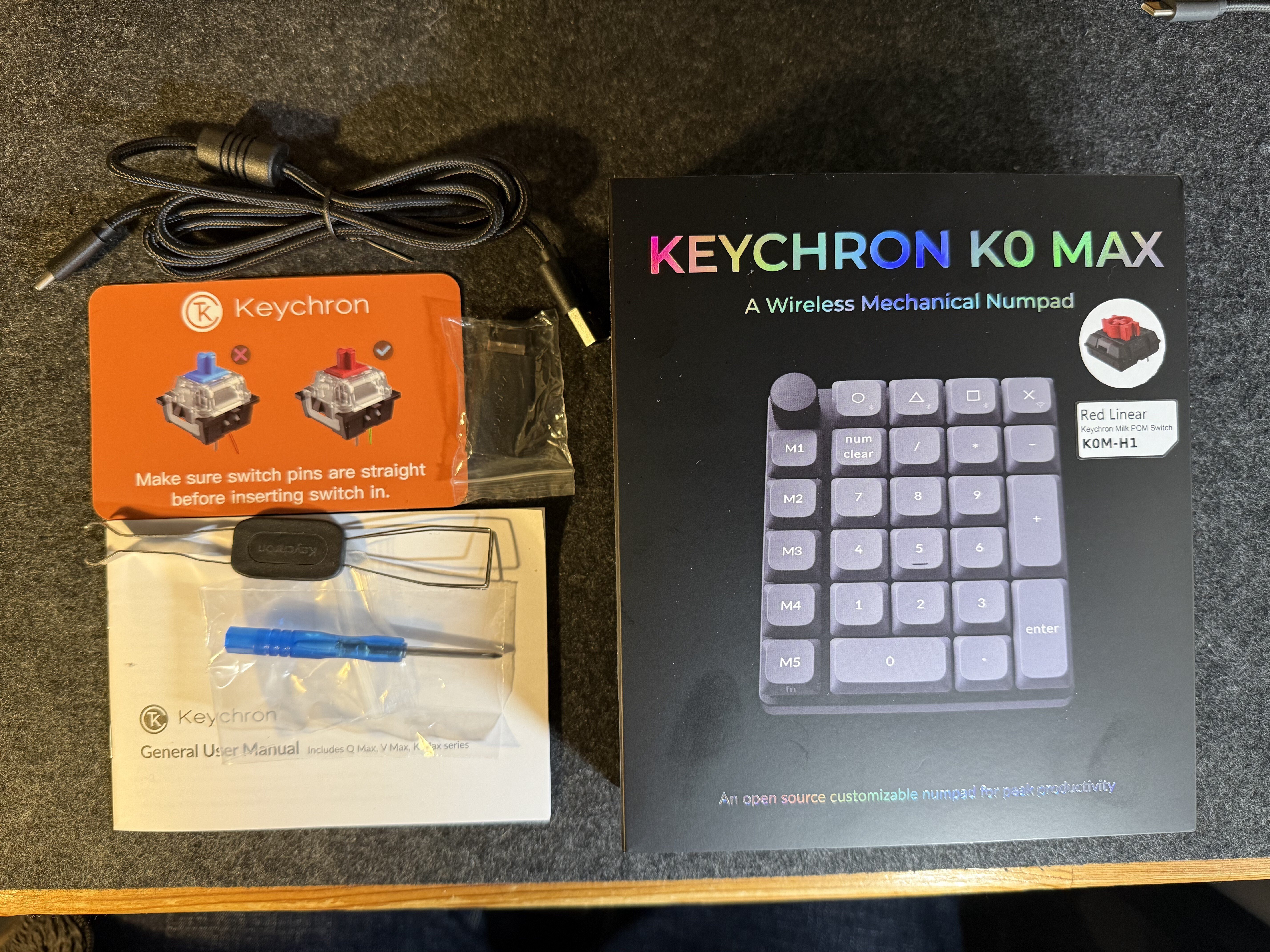 Keychron K0 Max QMK Wireless カスタム テンキー 使ってみた