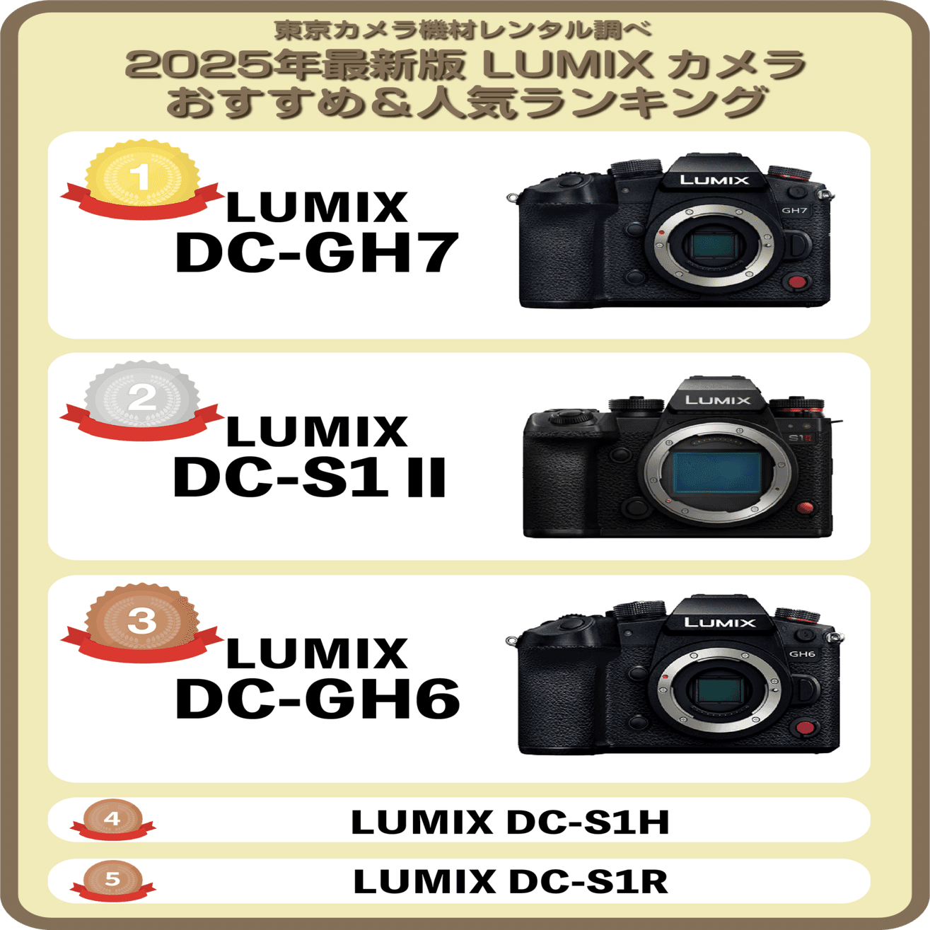 2025年最新版「LUMIX 動画撮影カメラ」プロがオススメ人気ランキング